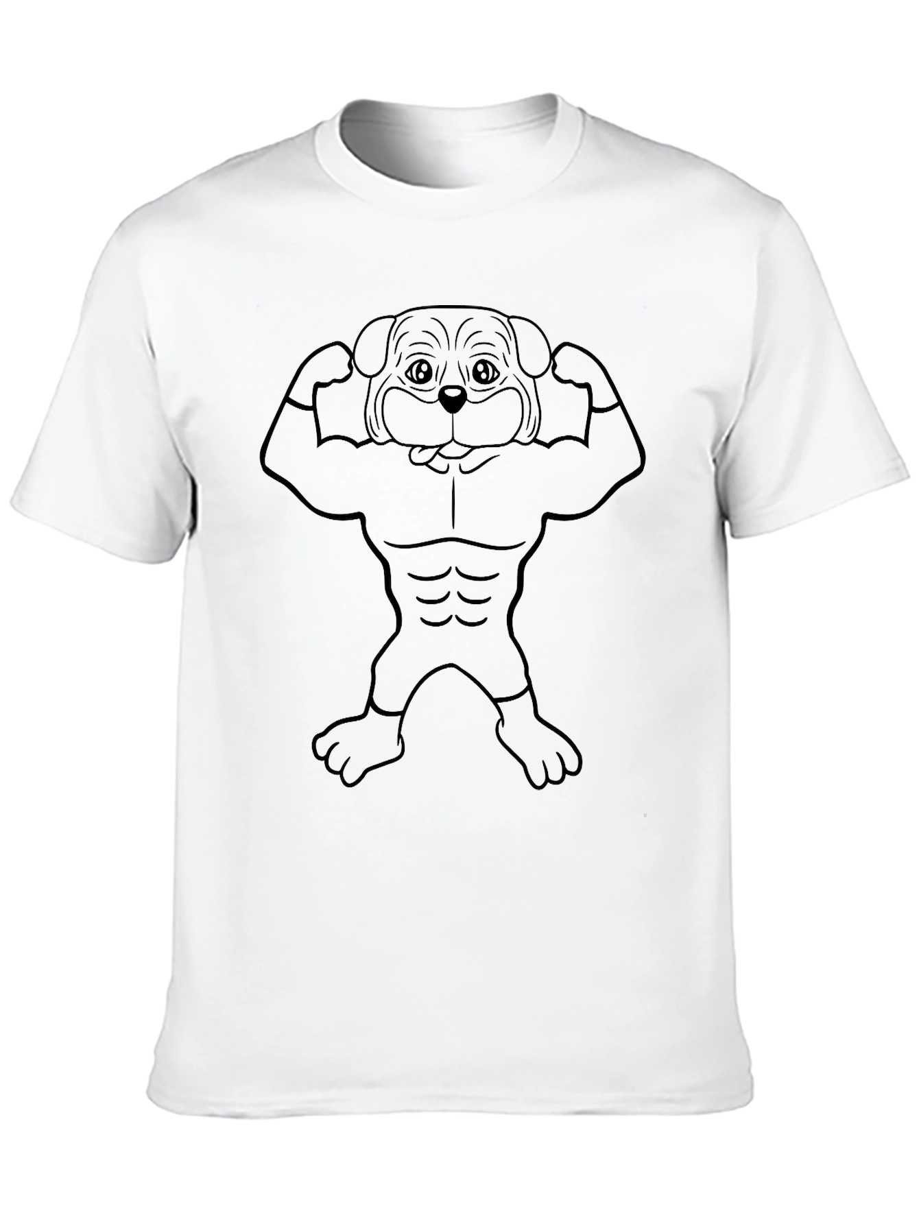 Muscle Dog Graphic Tee - Black