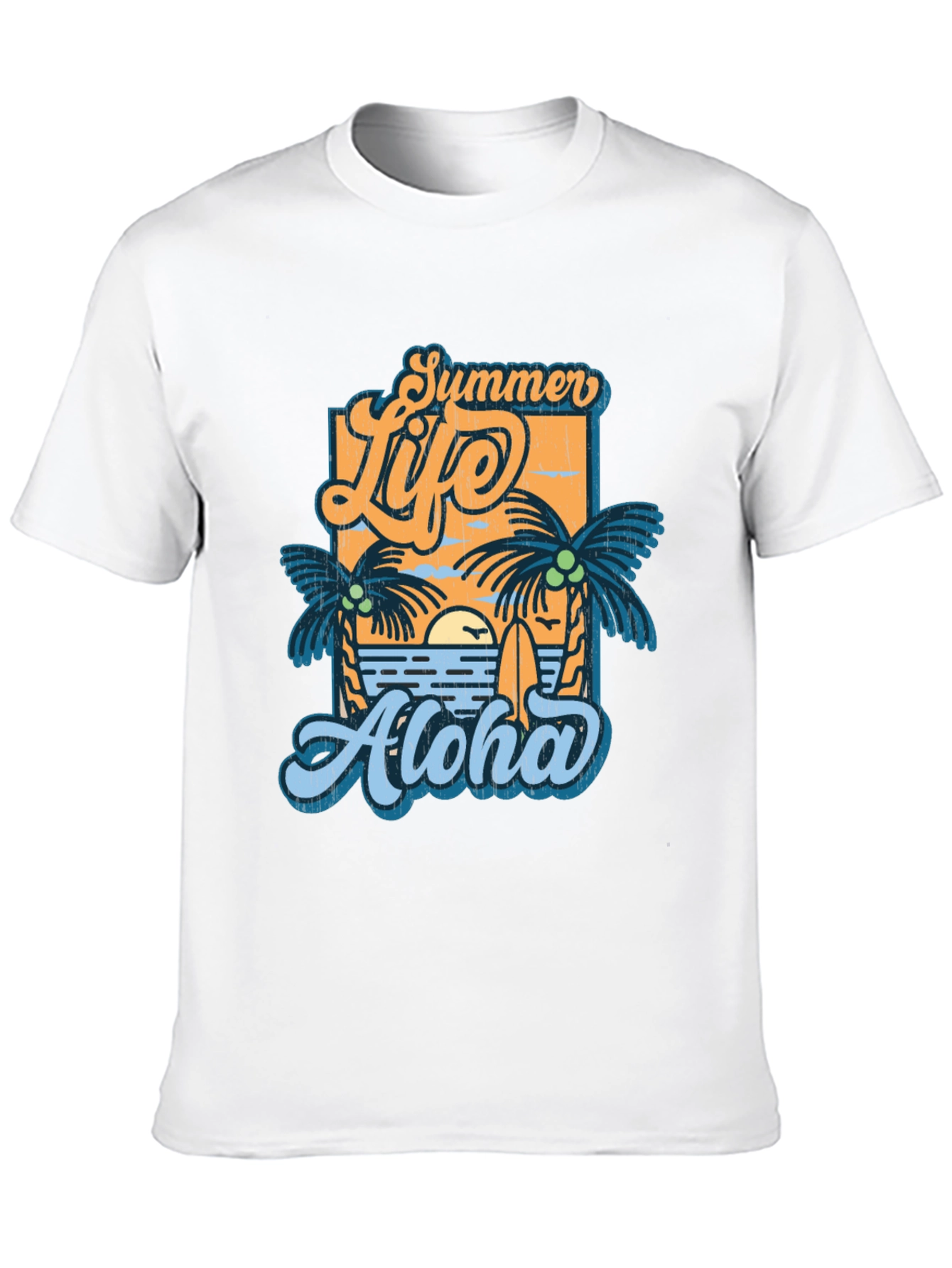 Summer Life Aloha Graphic T-Shirt - Tropical Vibe