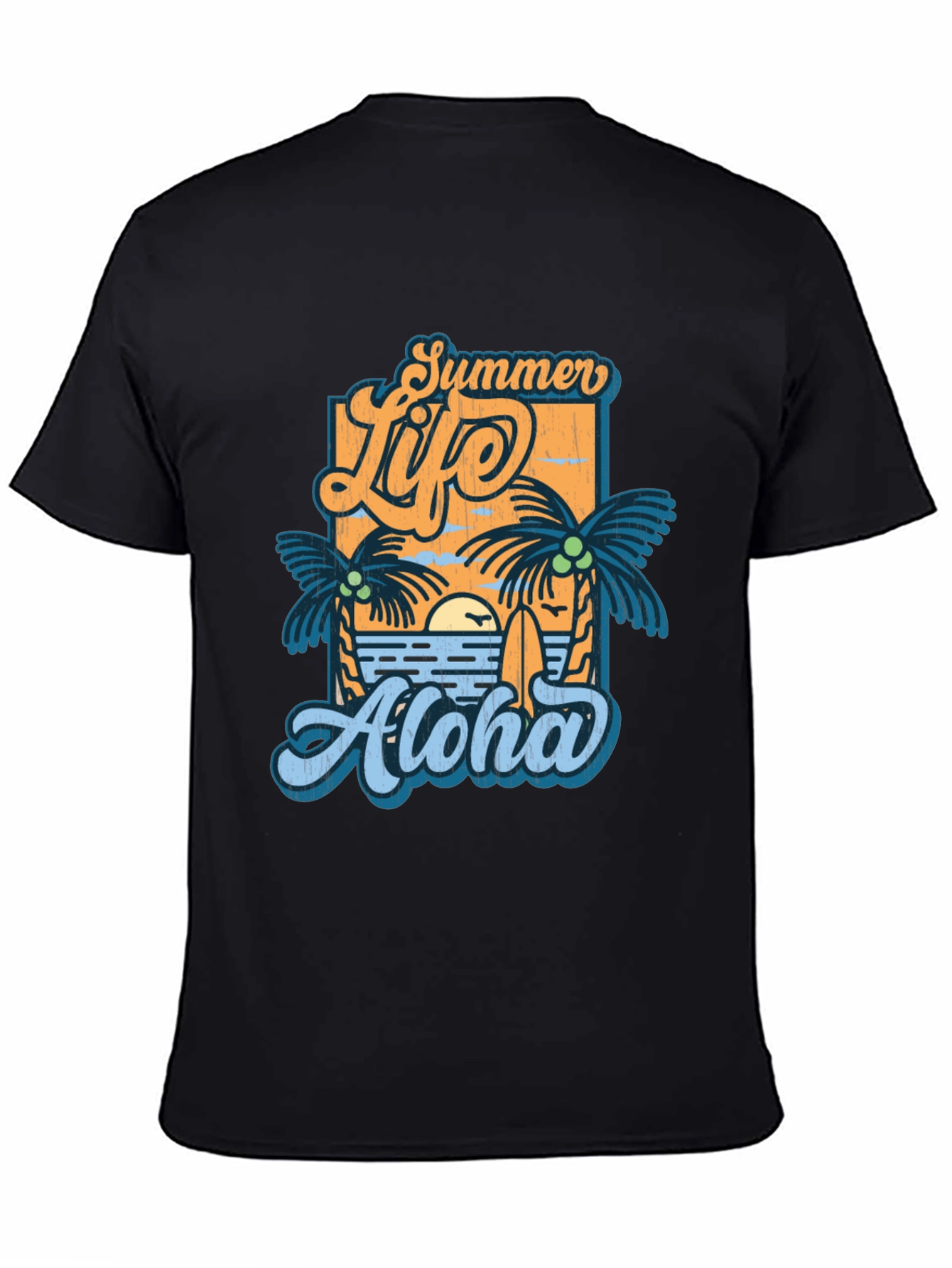 Summer Life Aloha Graphic T-Shirt - Tropical Vibe