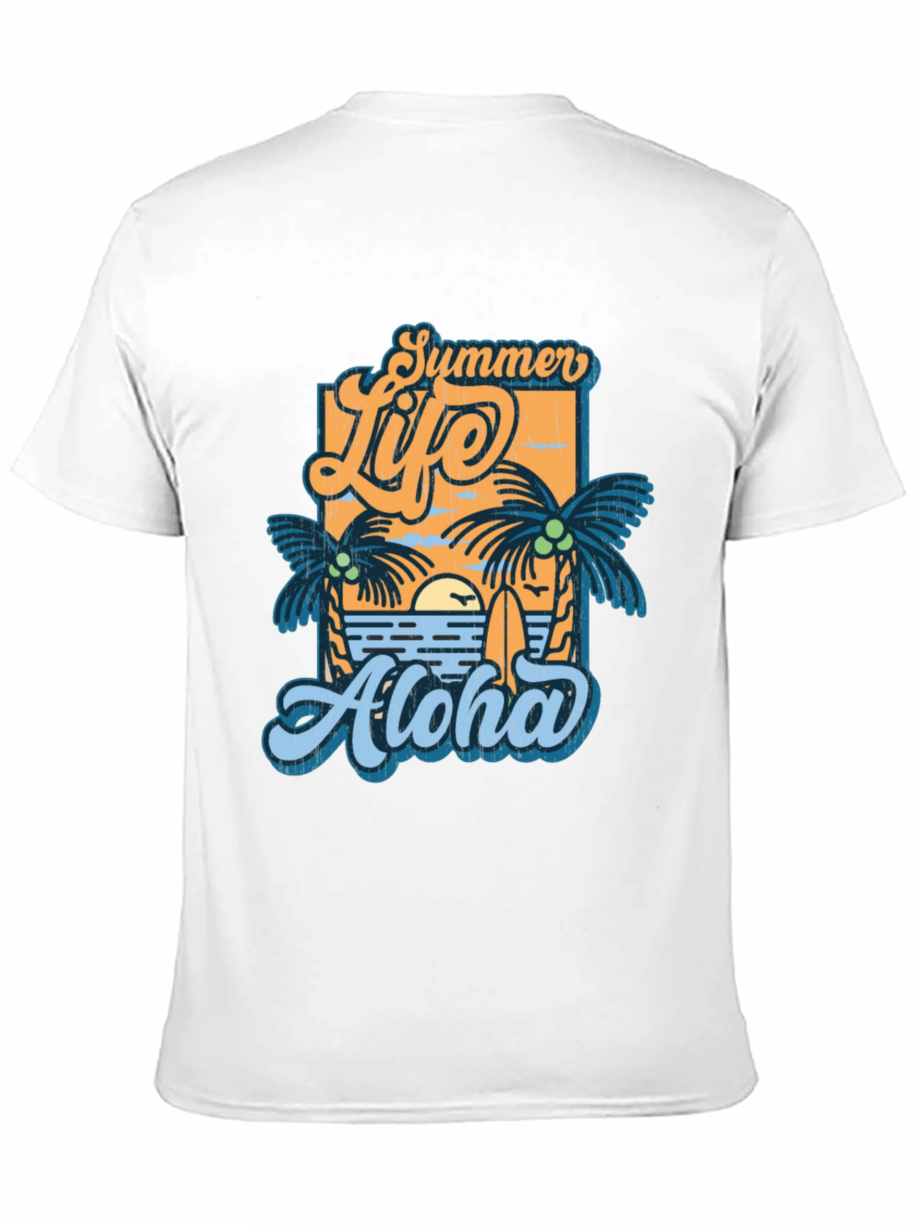 Summer Life Aloha Graphic T-Shirt - Tropical Vibe