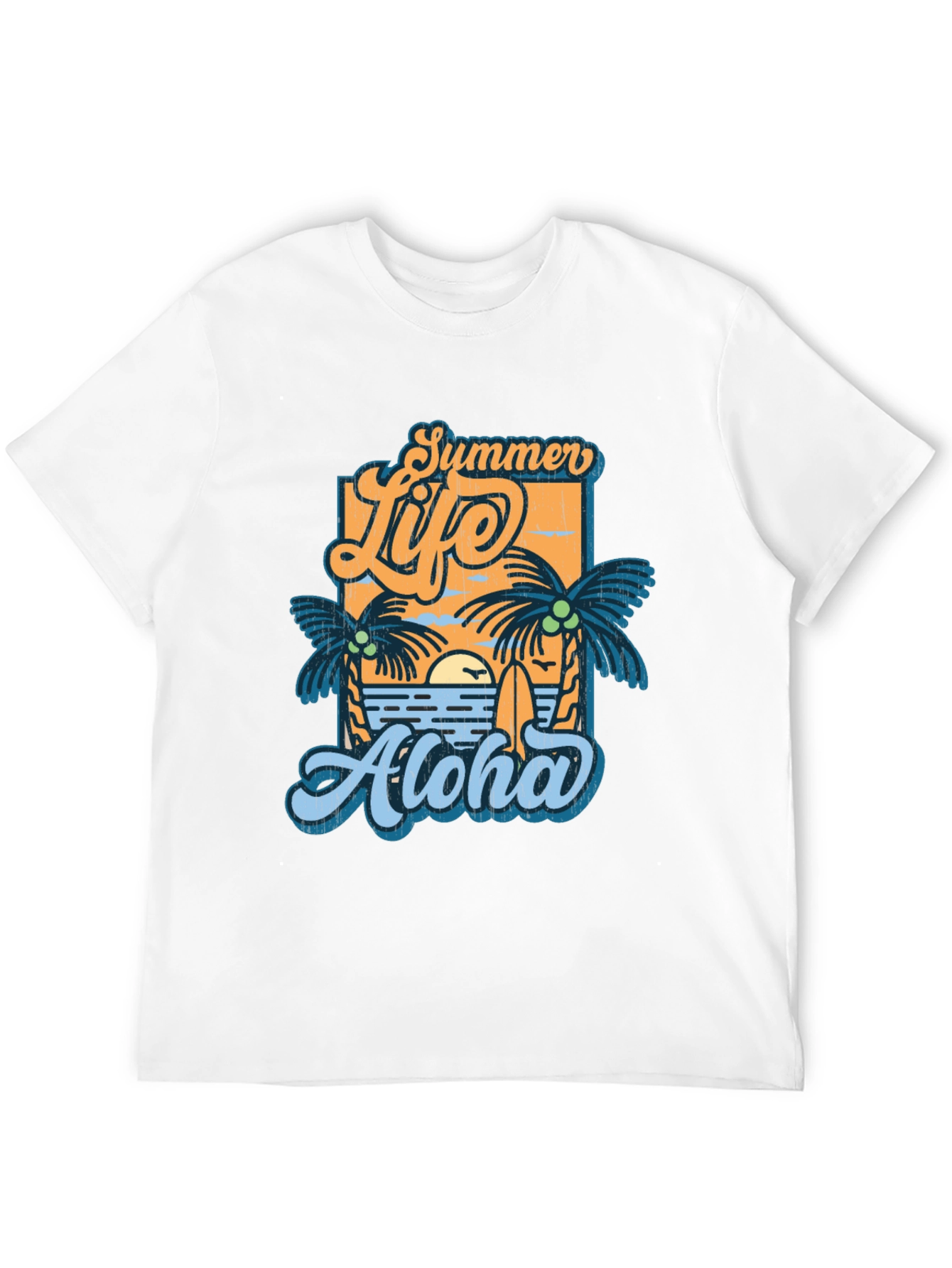 Summer Life Aloha Graphic T-Shirt - Tropical Vibe