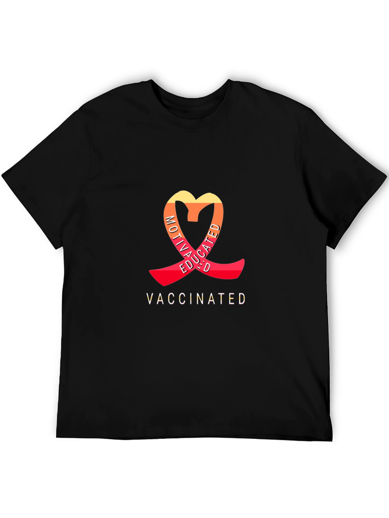 Motivated Educated Vaccinated Graphic T-Shirt