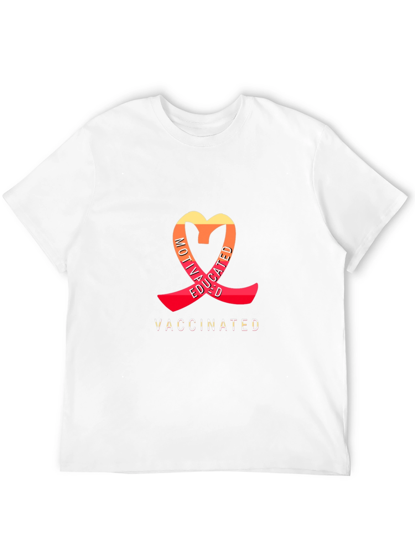 Motivated Educated Vaccinated Graphic T-Shirt