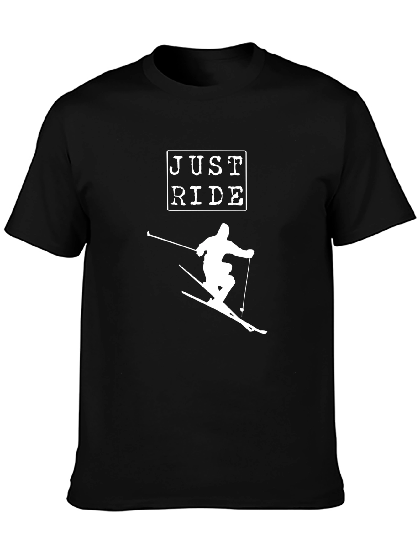 Just Ride Skiing T-Shirt - Black