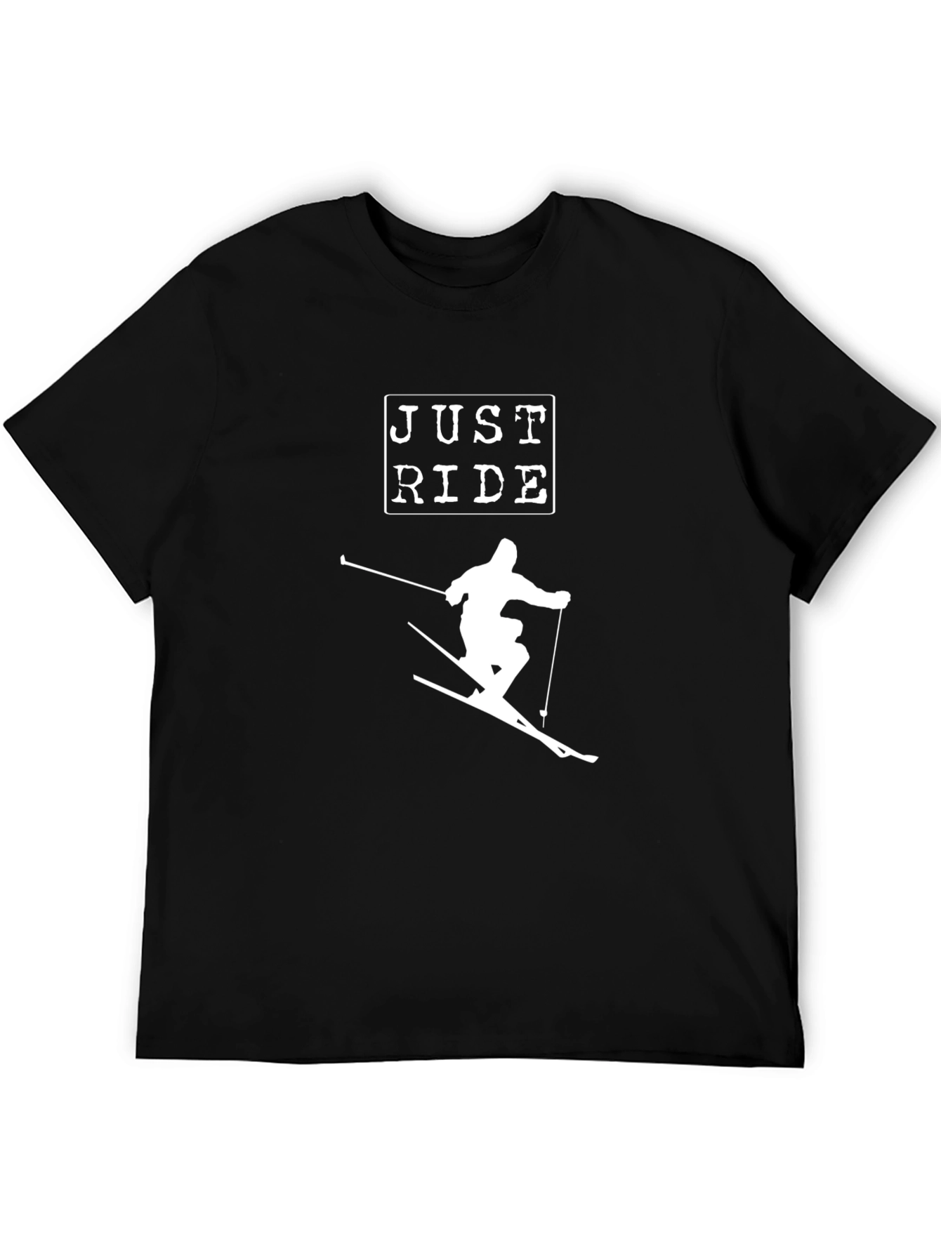 Just Ride Skiing T-Shirt - Black