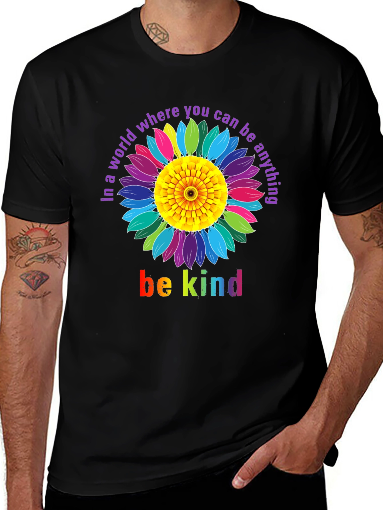 Be Kind Floral Graphic T-Shirt