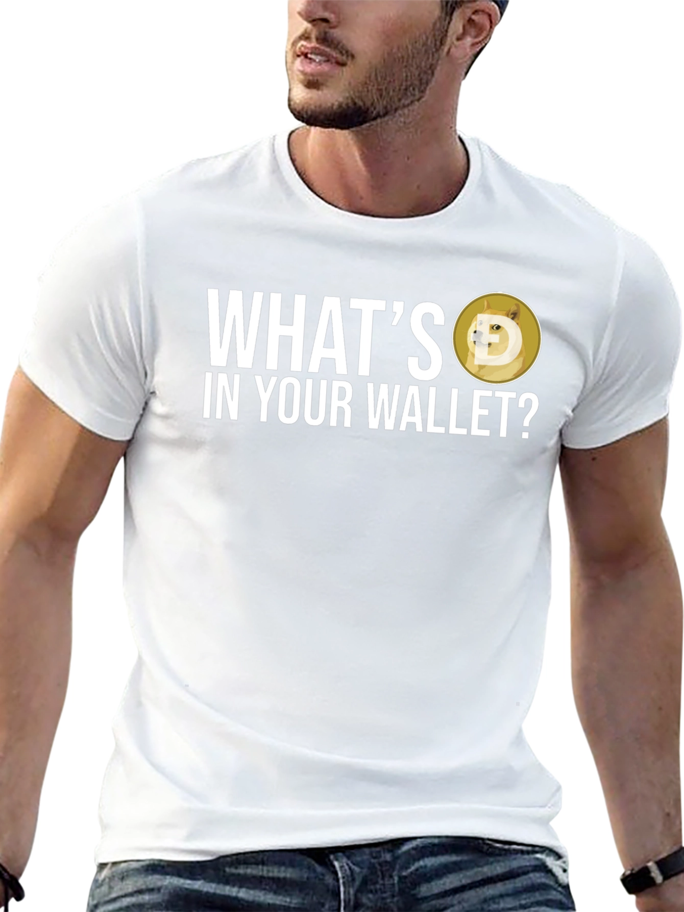 Whats In Your Wallet Dogecoin Crypto T-Shirt