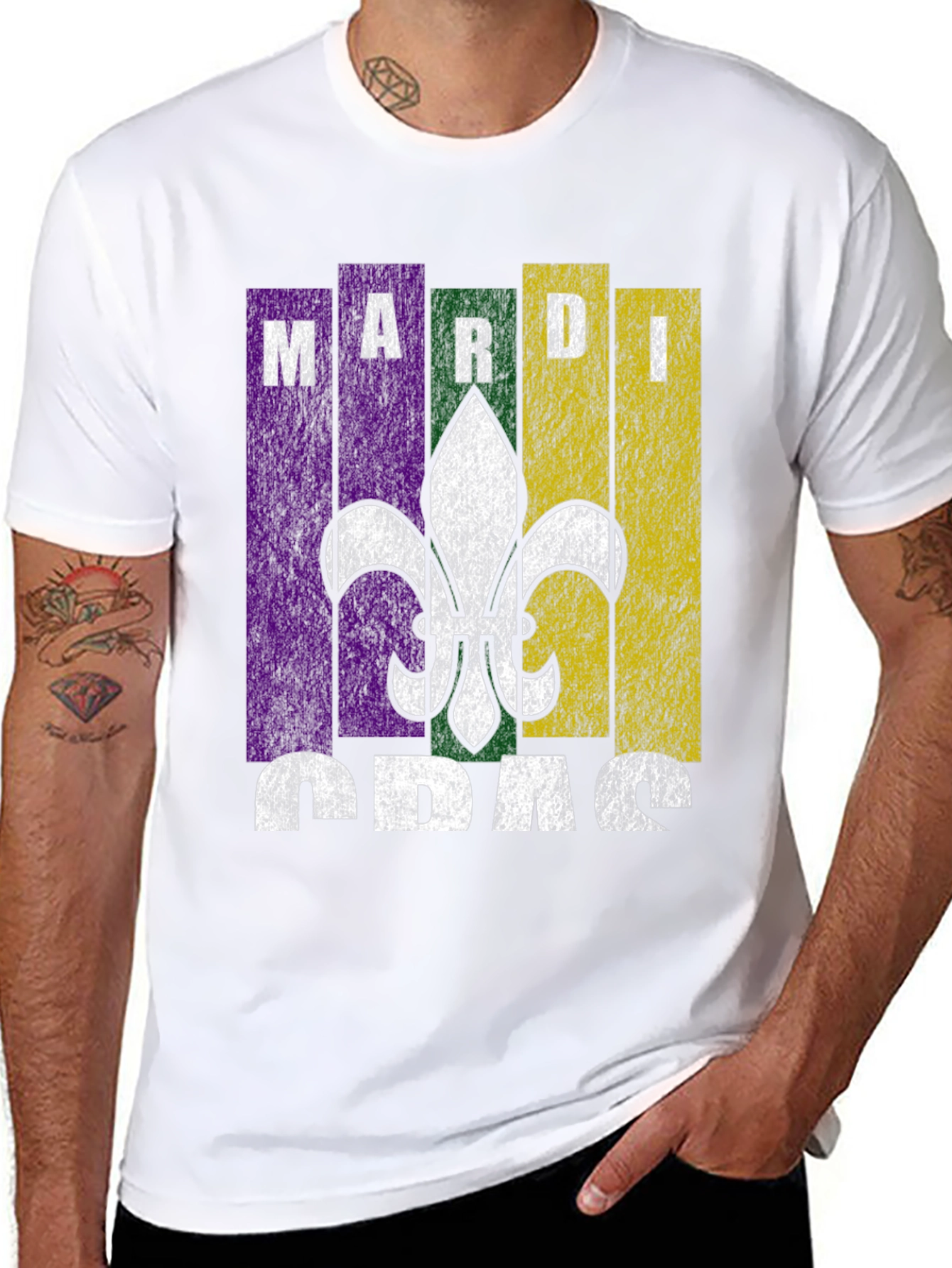 Mardi Gras T-Shirt Fleur De Lis
