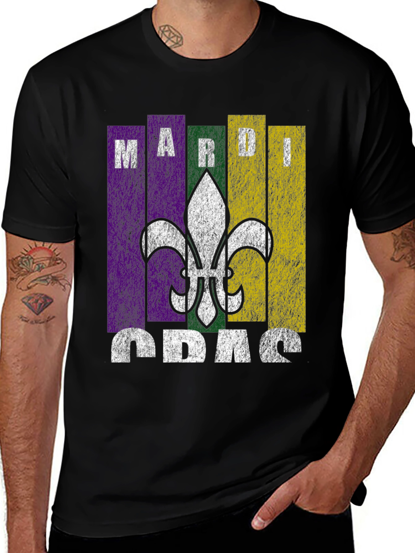 Mardi Gras T-Shirt Fleur De Lis