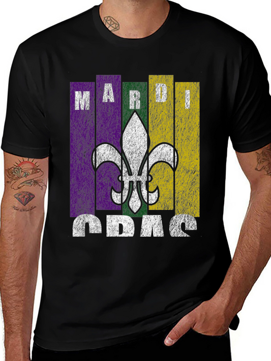 Mardi Gras T-Shirt Fleur De Lis