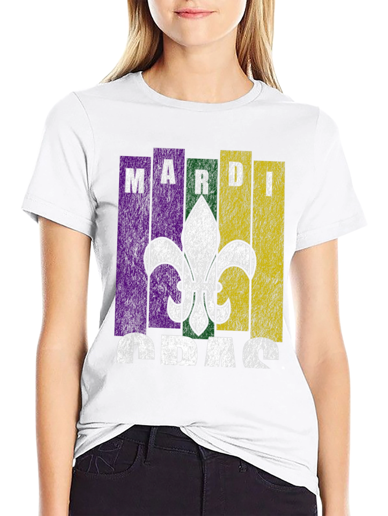 Mardi Gras T-Shirt Fleur De Lis