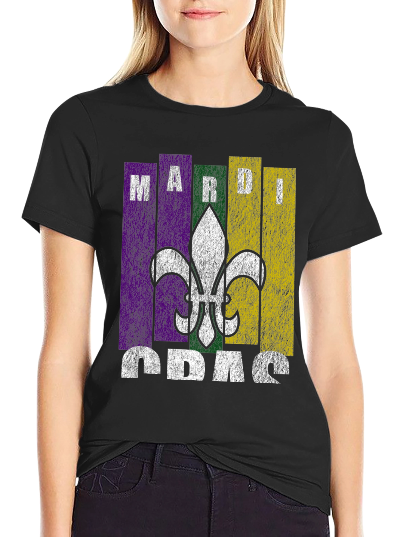 Mardi Gras T-Shirt Fleur De Lis