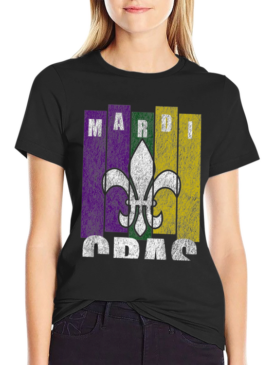 Mardi Gras T-Shirt Fleur De Lis