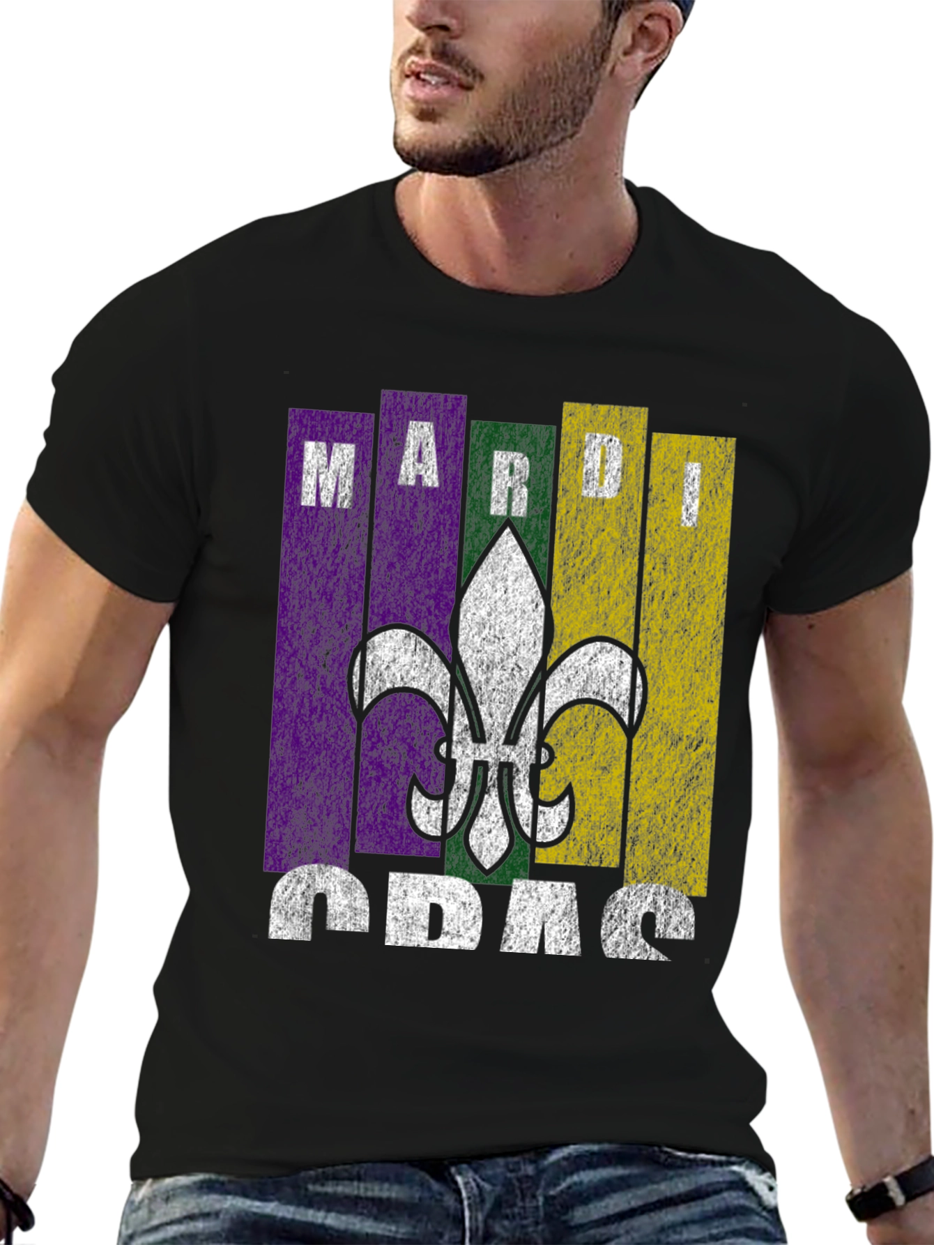Mardi Gras T-Shirt Fleur De Lis