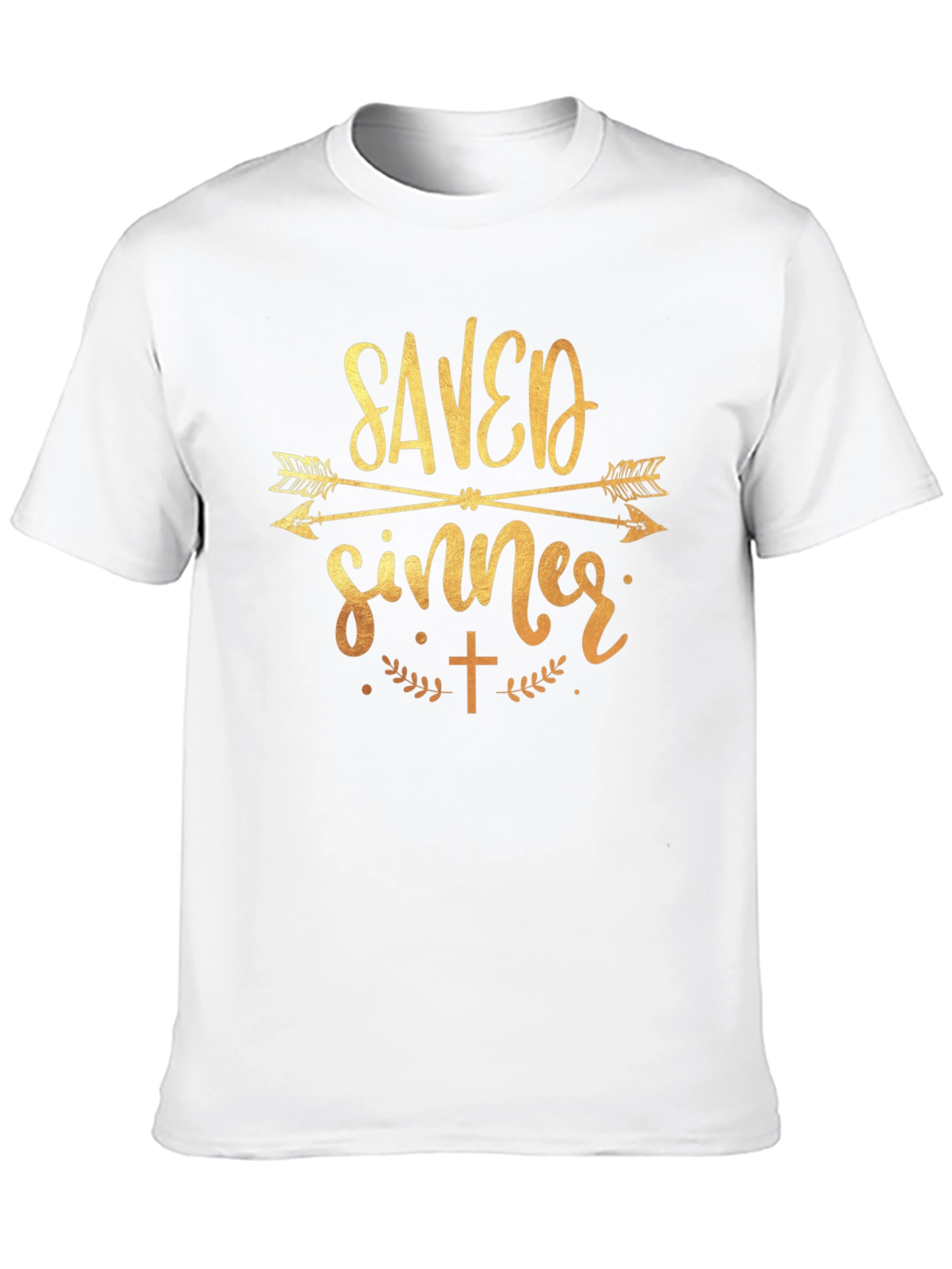 Saved Sinner Graphic Tee - Black Cotton T-Shirt