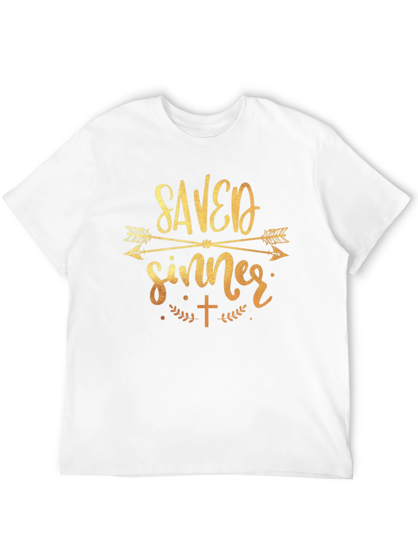 Saved Sinner Graphic Tee - Black Cotton T-Shirt