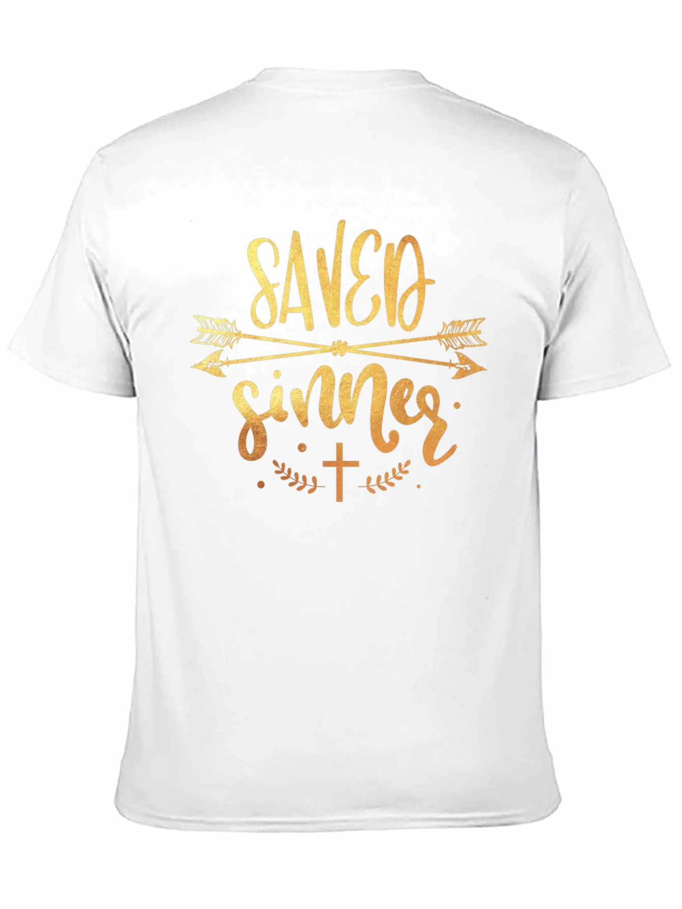 Saved Sinner Graphic Tee - Black Cotton T-Shirt