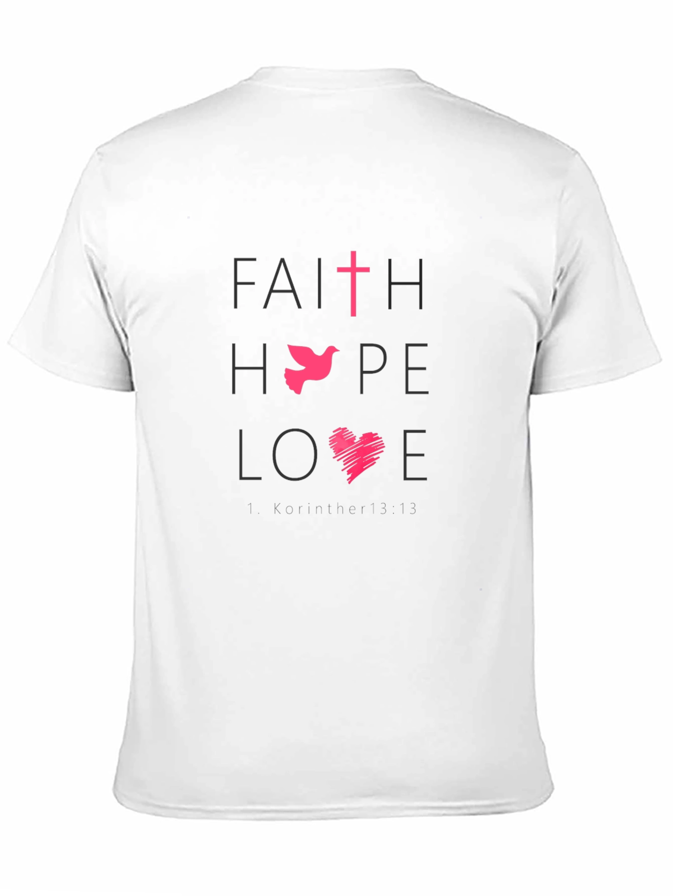 Faith Hope Love Graphic Tee - Black