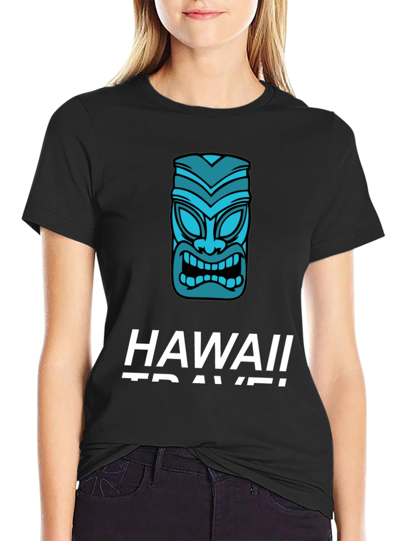 Hawaii Travel Black T-Shirt