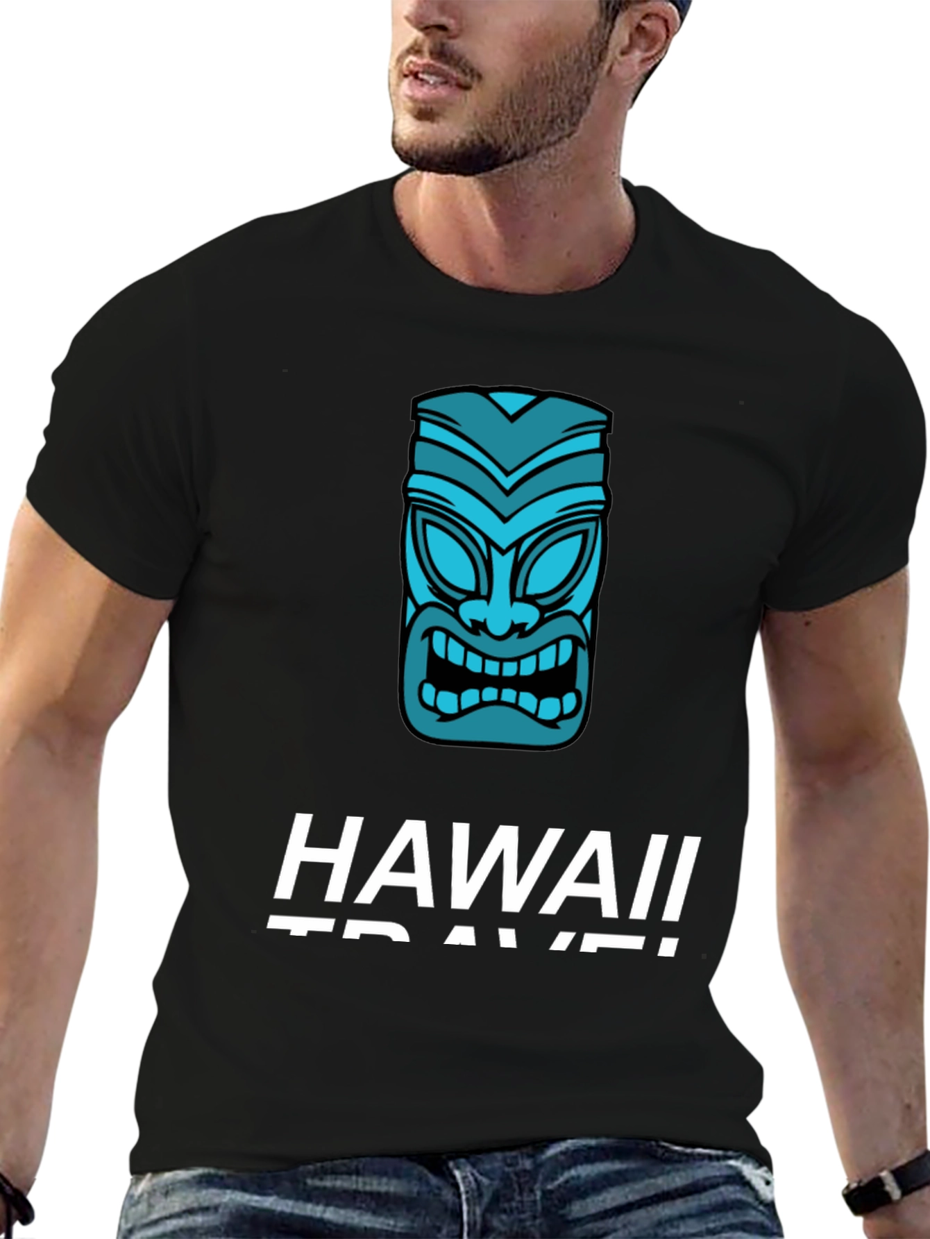 Hawaii Travel Black T-Shirt
