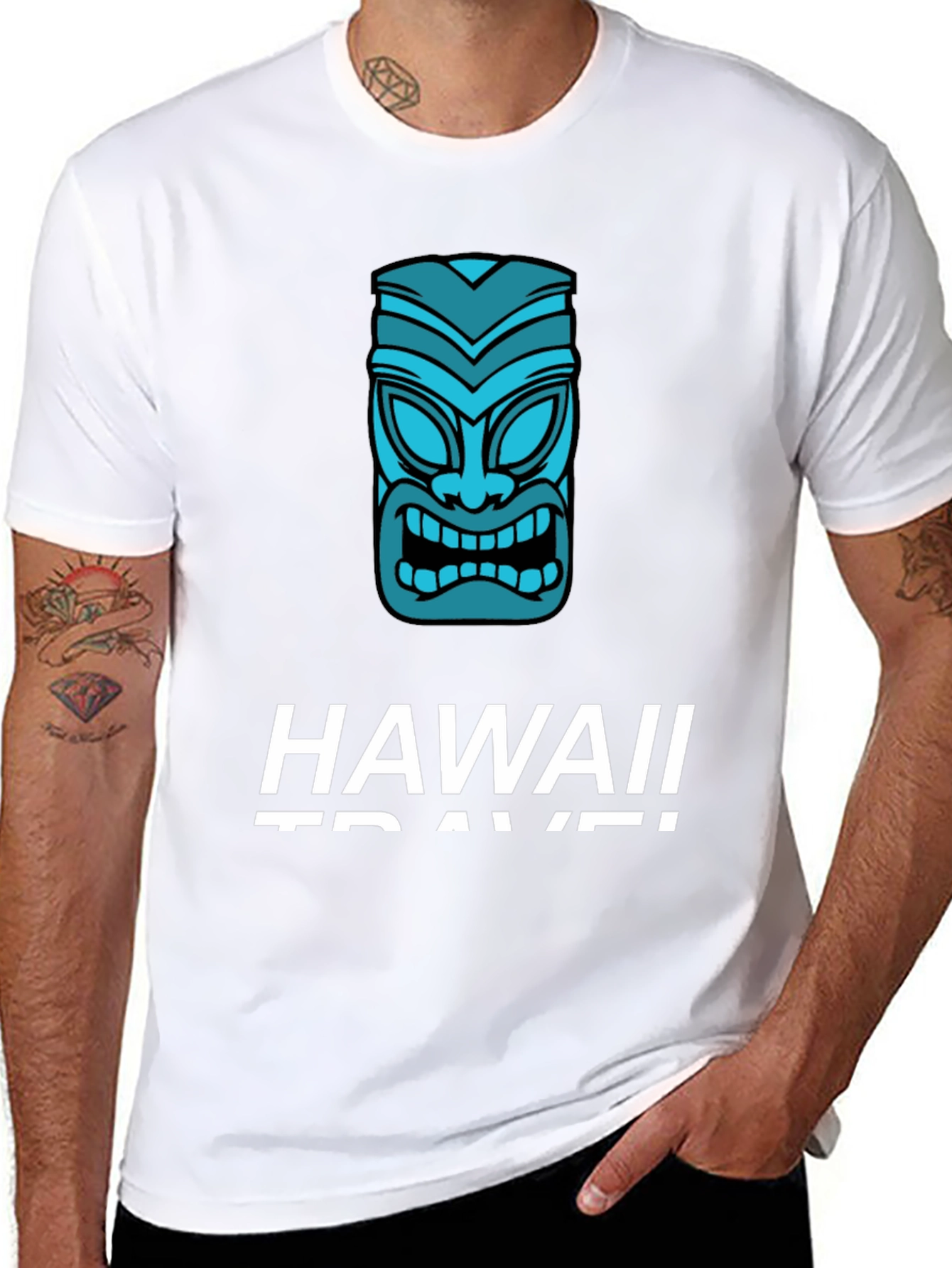 Hawaii Travel Black T-Shirt