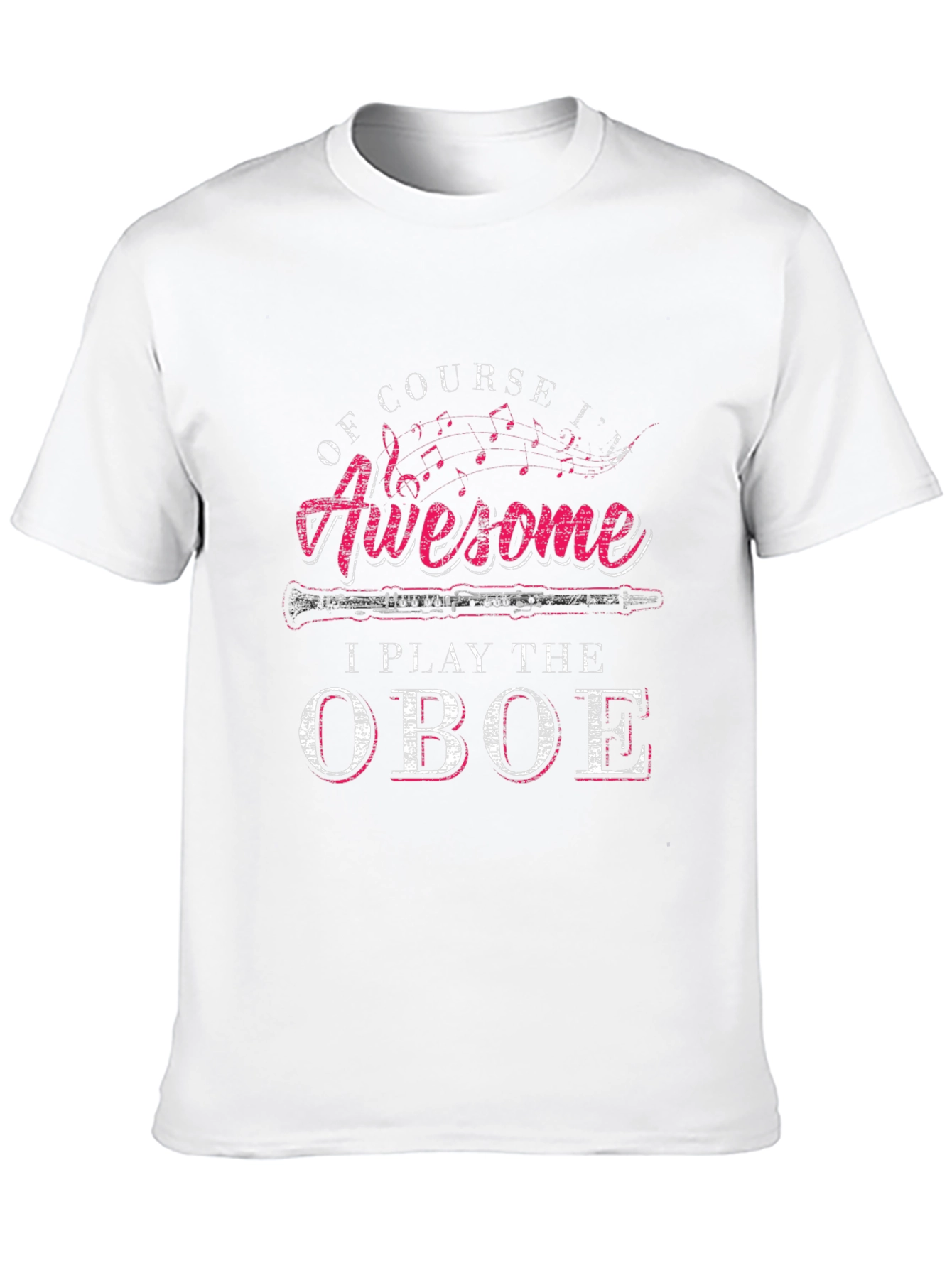 Awesome Oboe Player Black T-Shirt