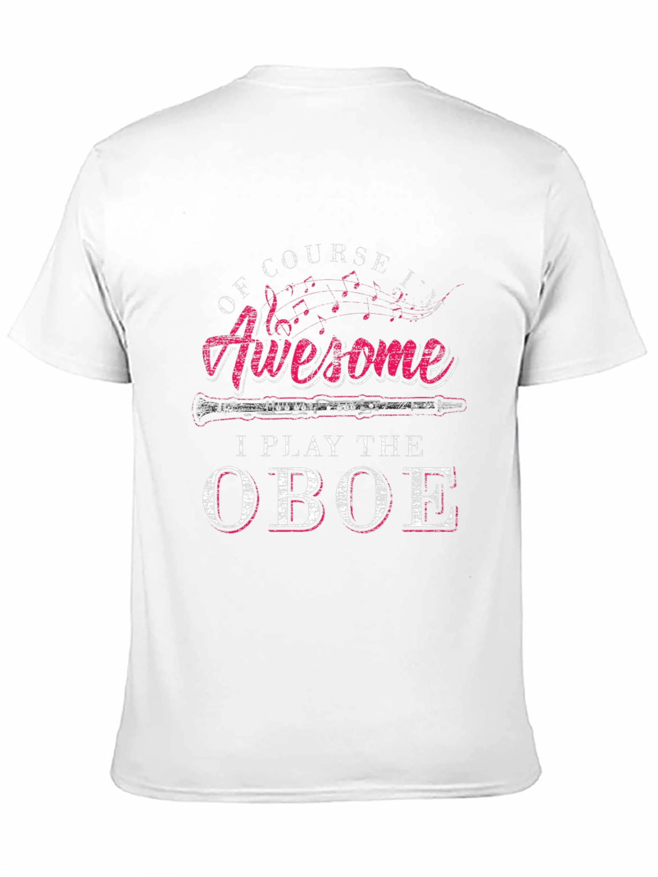 Awesome Oboe Player Black T-Shirt
