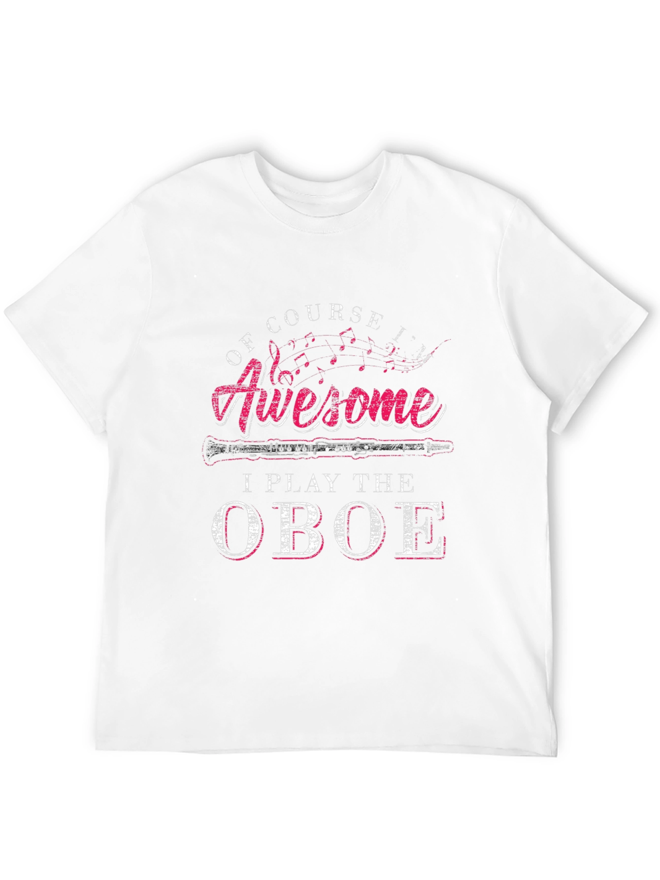 Awesome Oboe Player Black T-Shirt