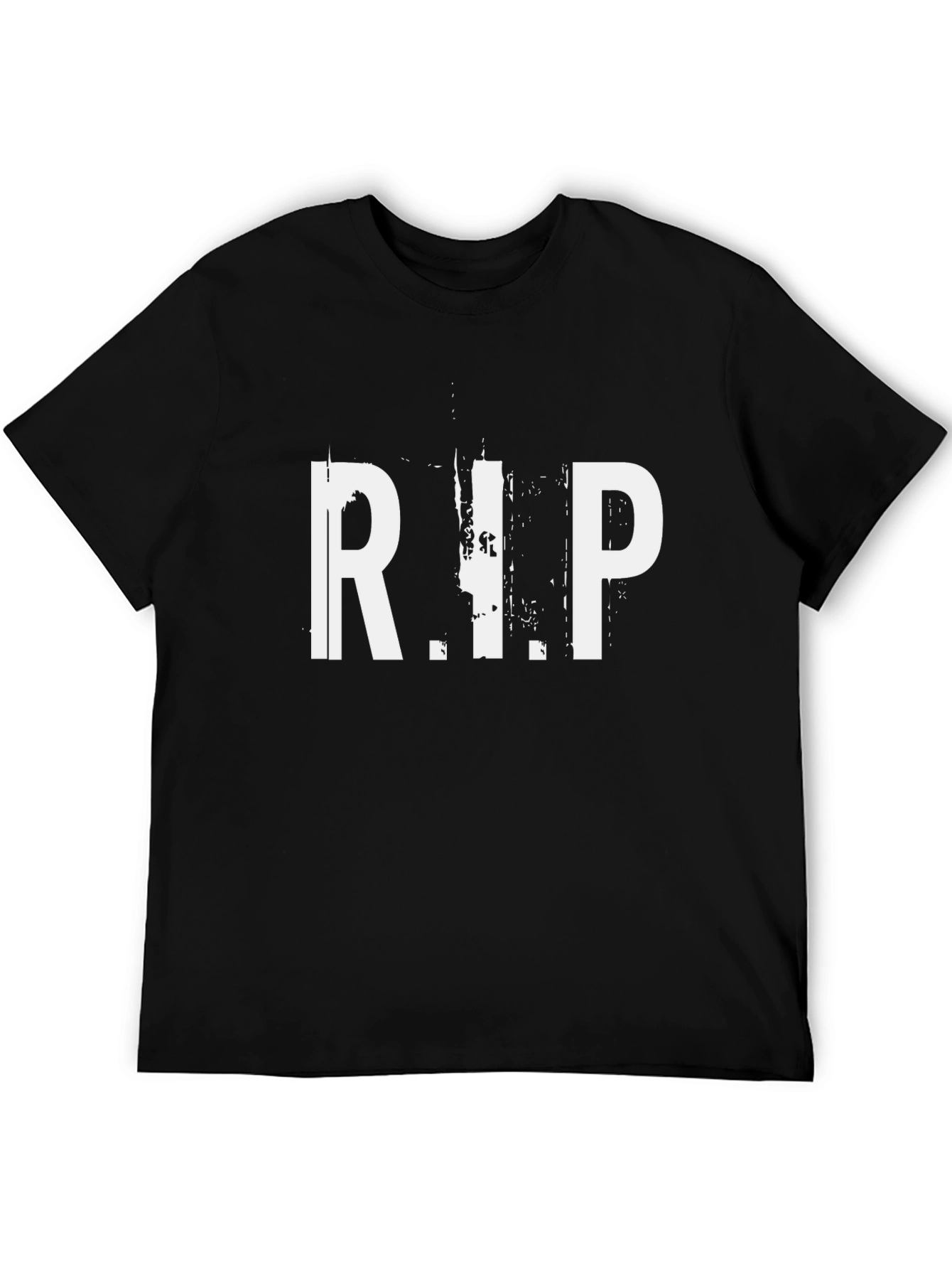 R.I.P. Graphic Print T-Shirt - Black