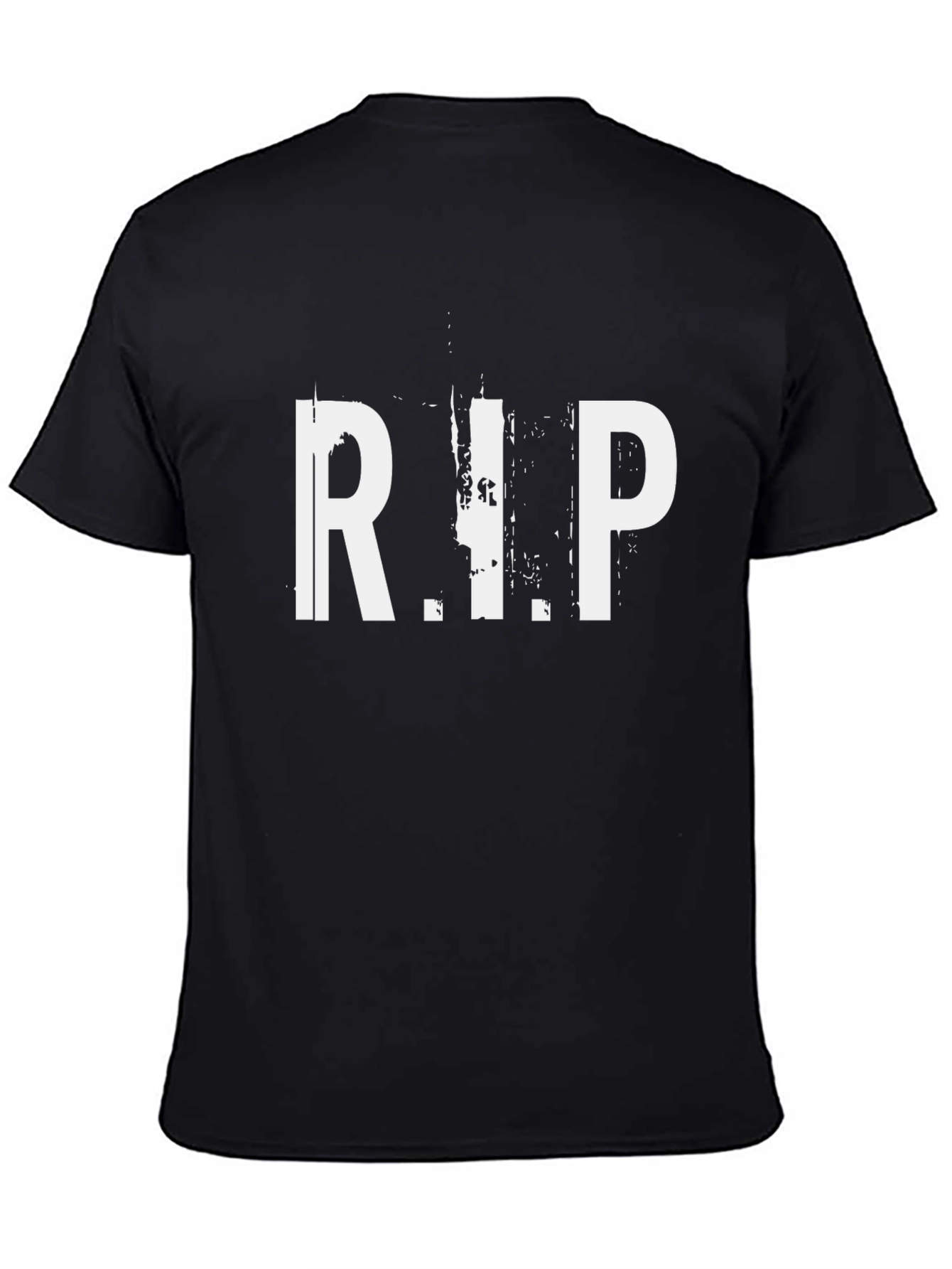 R.I.P. Graphic Print T-Shirt - Black