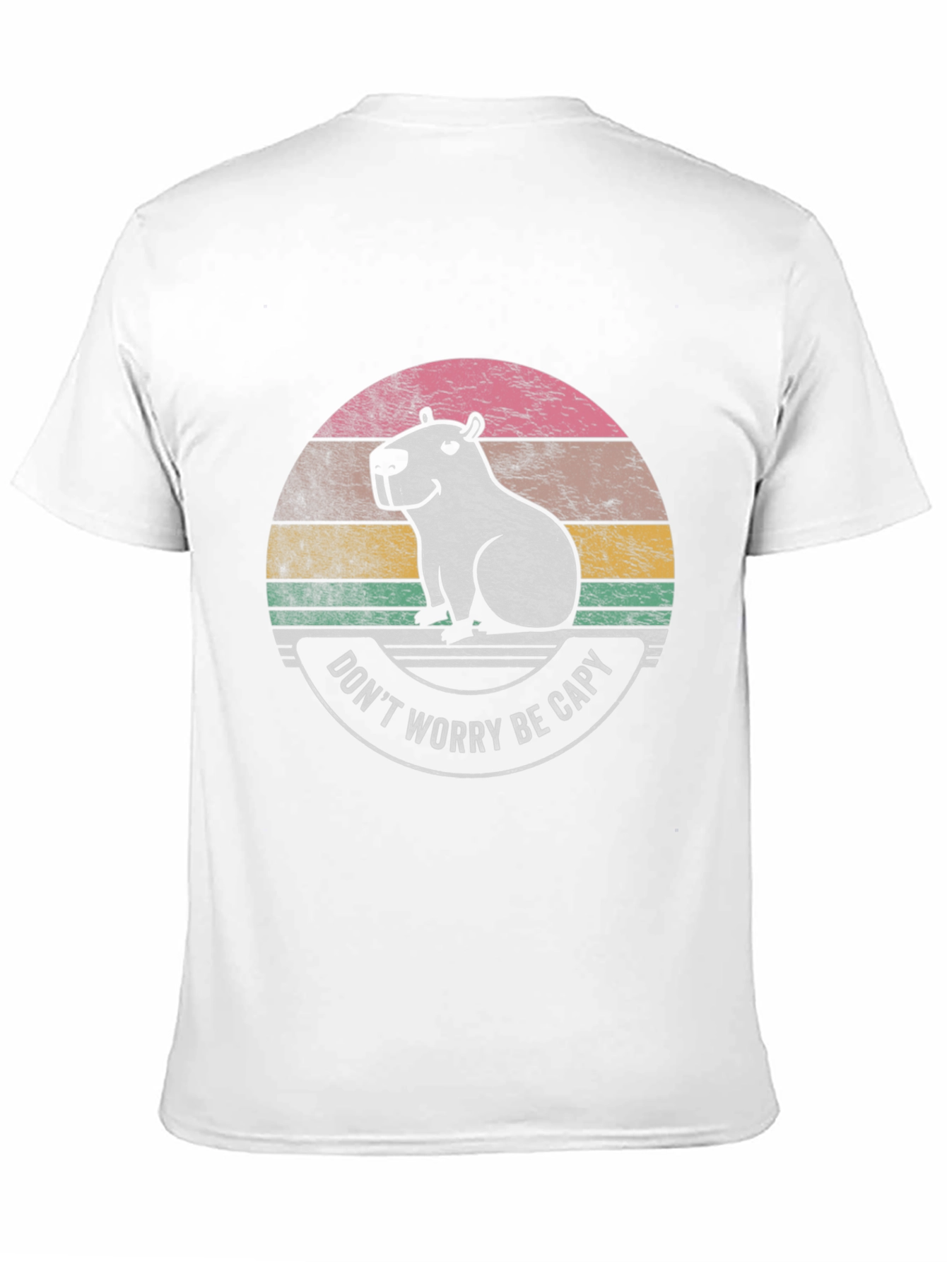 Dont Worry Be Capy Black T-Shirt
