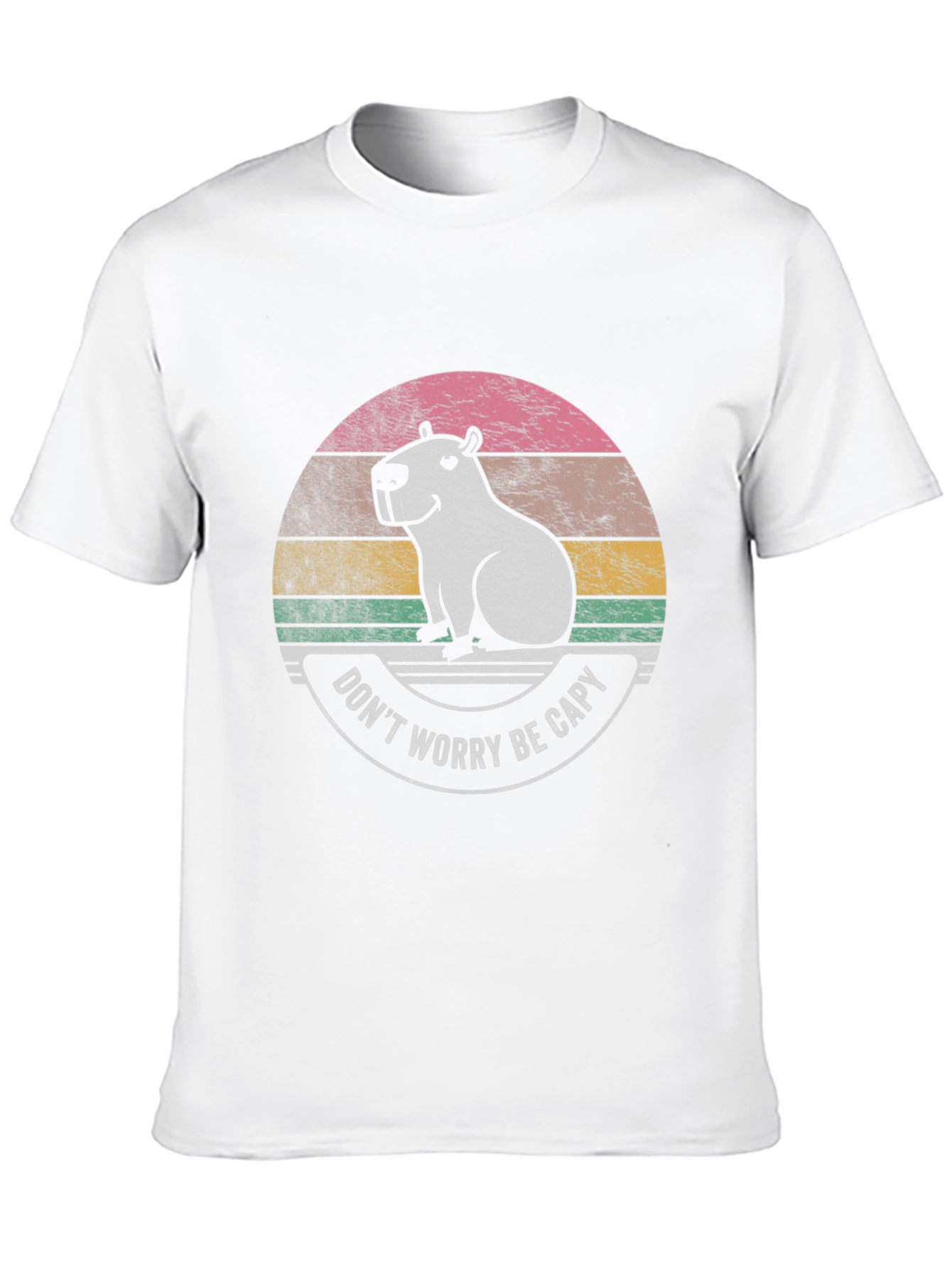 Dont Worry Be Capy Black T-Shirt