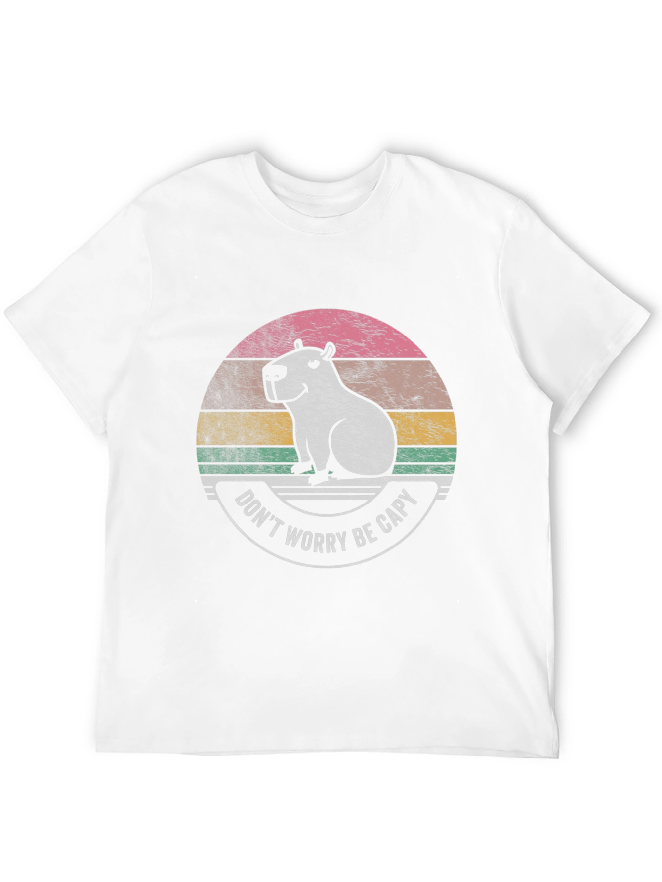 Dont Worry Be Capy Black T-Shirt