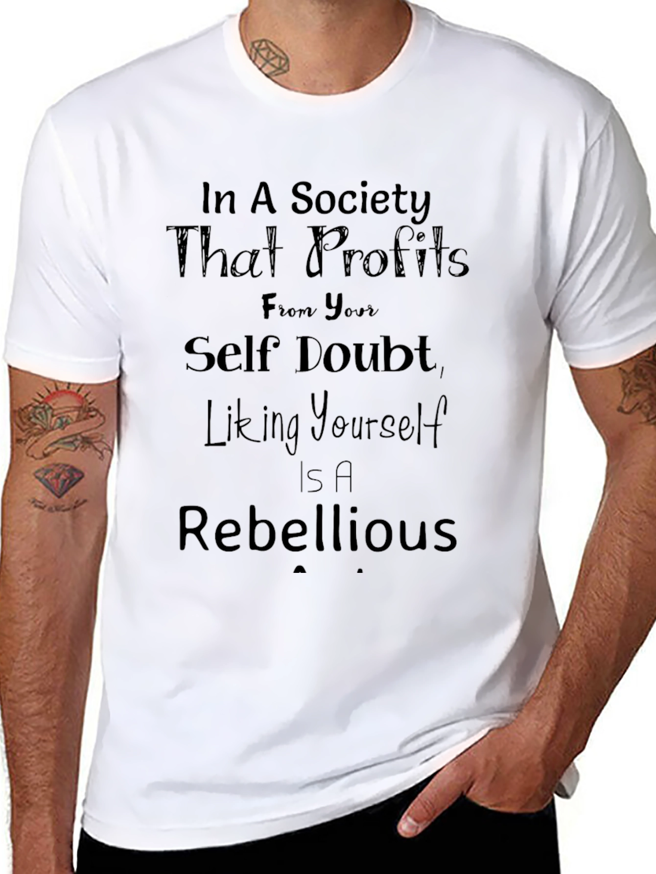 Rebellious Self-Love T-Shirt - Embrace Self-Acceptance