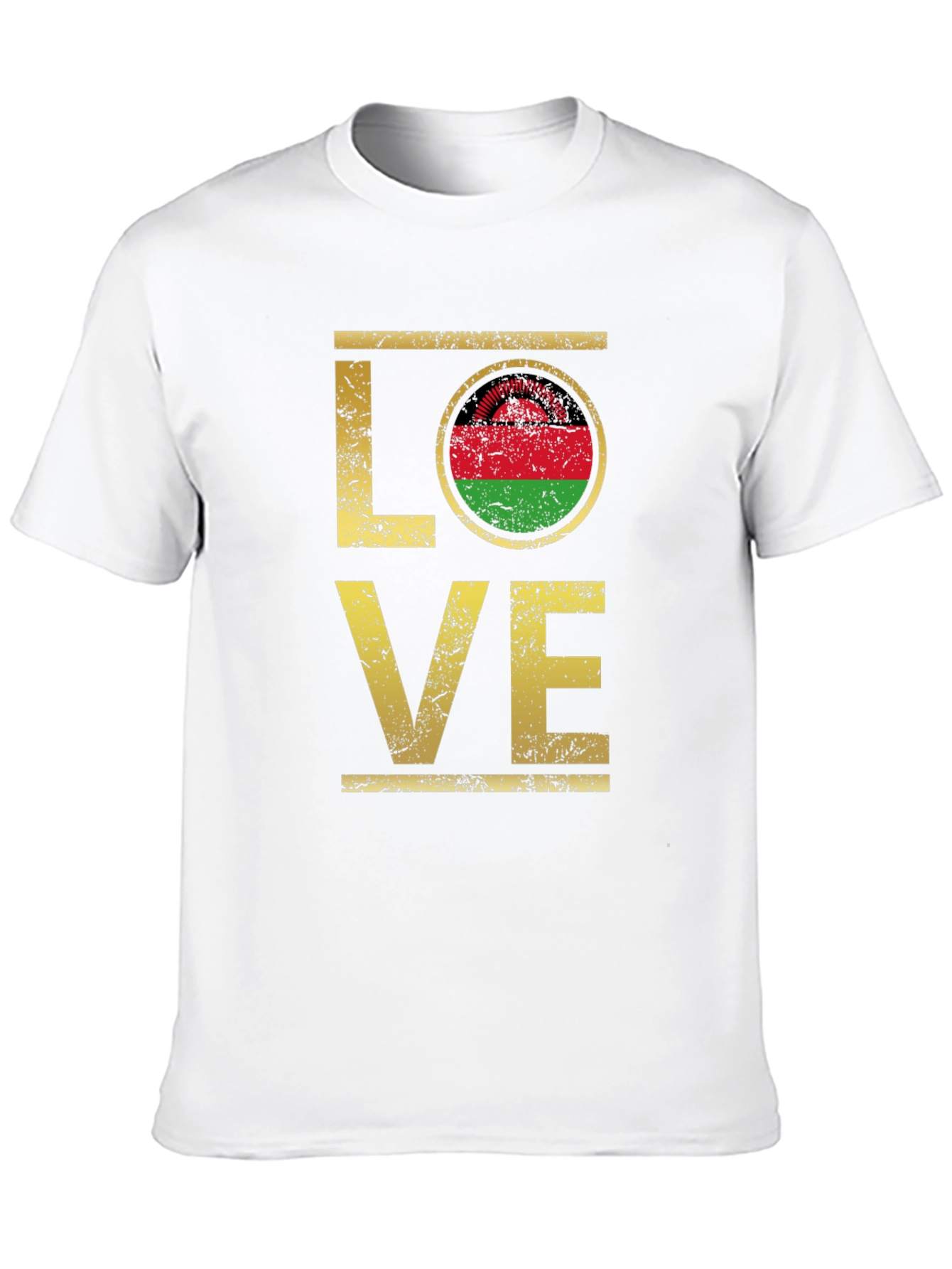 Malawi Flag Love T-Shirt Graphic Tee