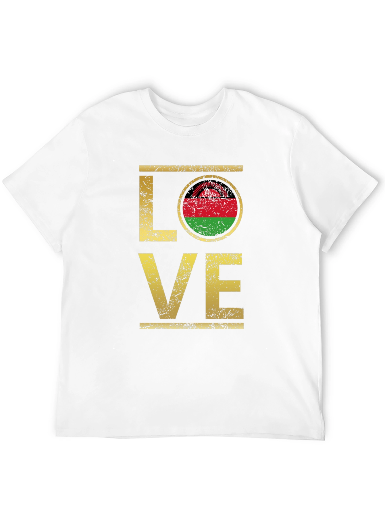 Malawi Flag Love T-Shirt Graphic Tee