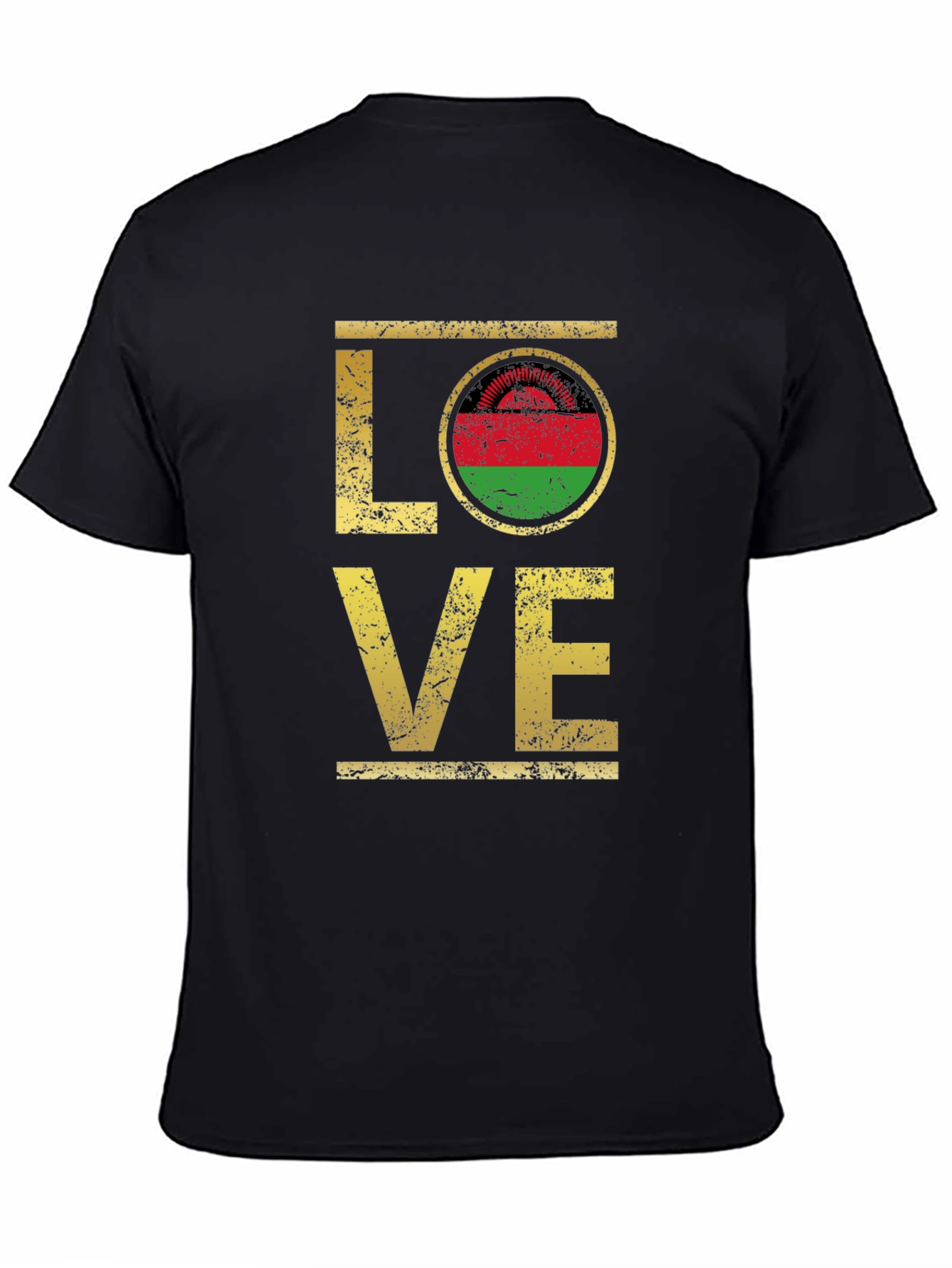 Malawi Flag Love T-Shirt Graphic Tee