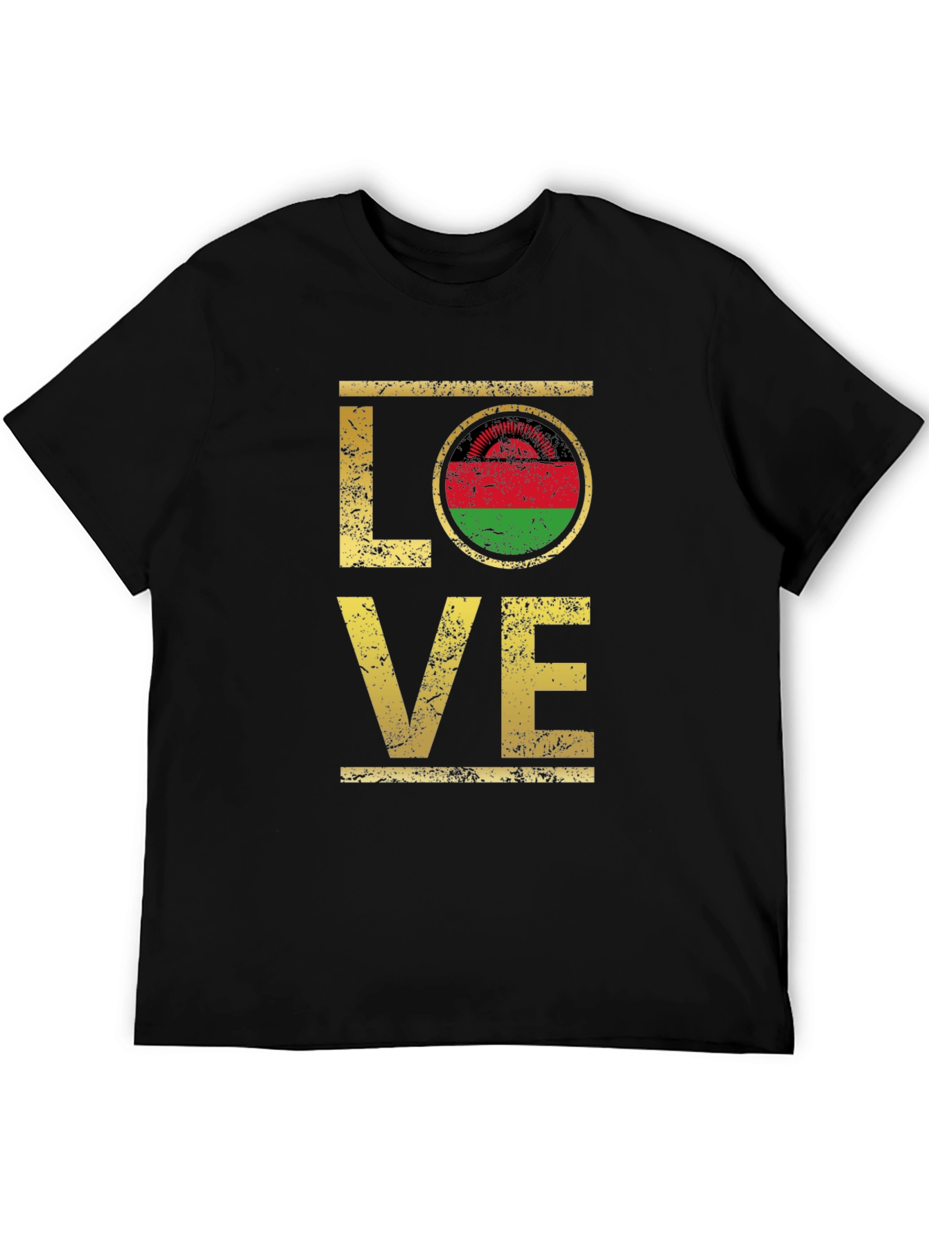 Malawi Flag Love T-Shirt Graphic Tee