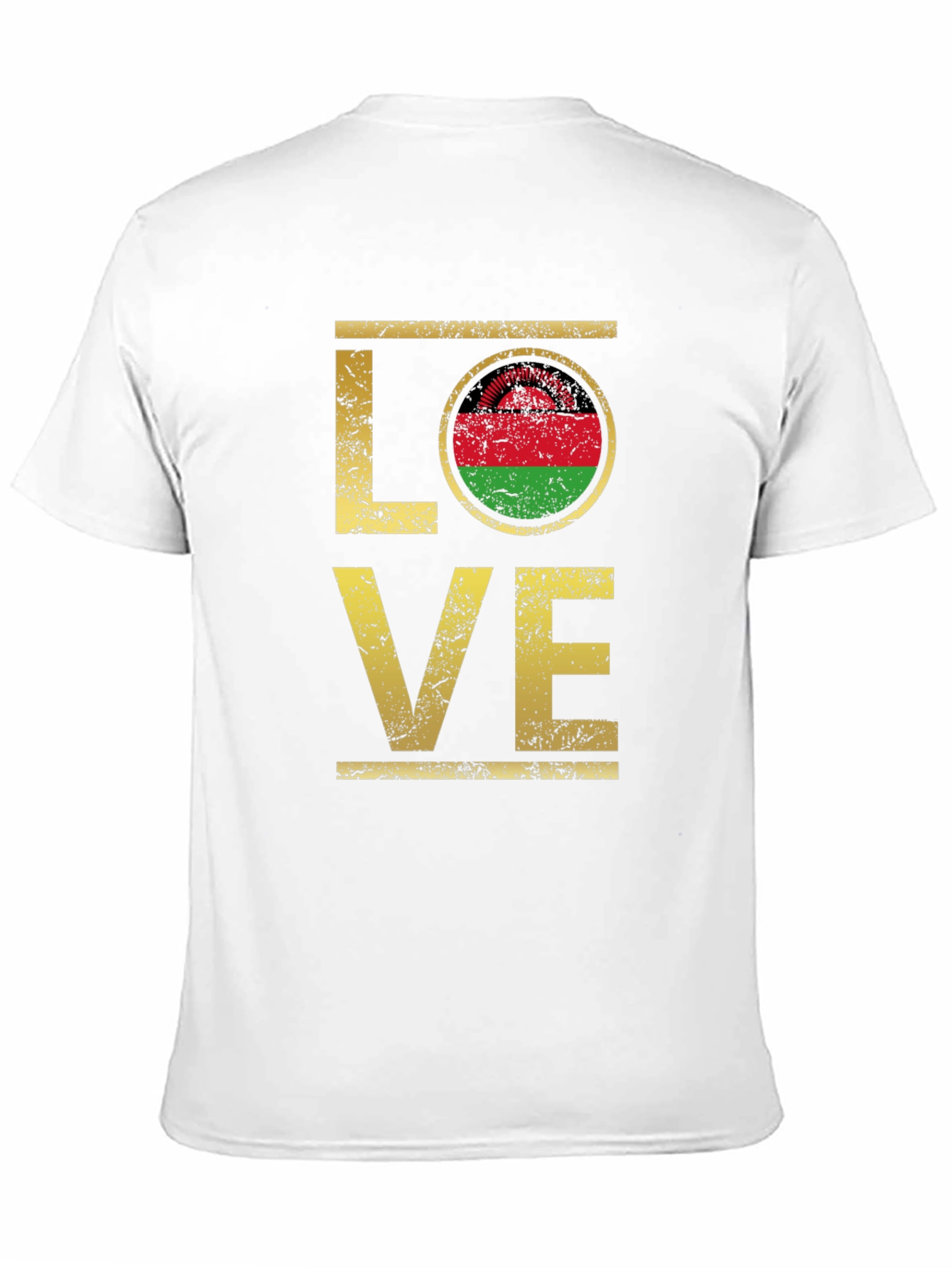 Malawi Flag Love T-Shirt Graphic Tee