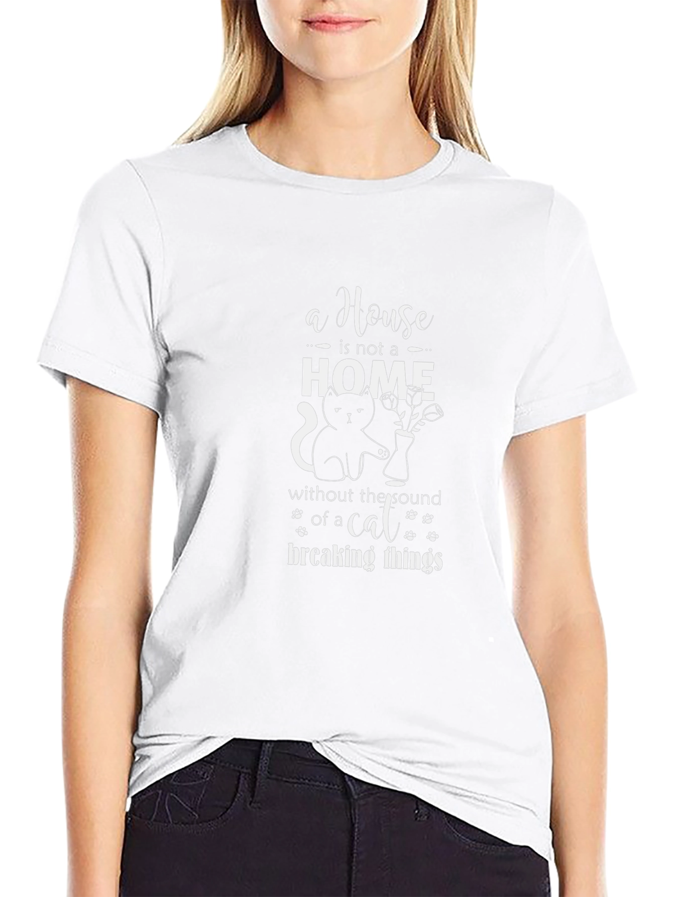 Cat Lover T-Shirt - Home Breaking Things Tee