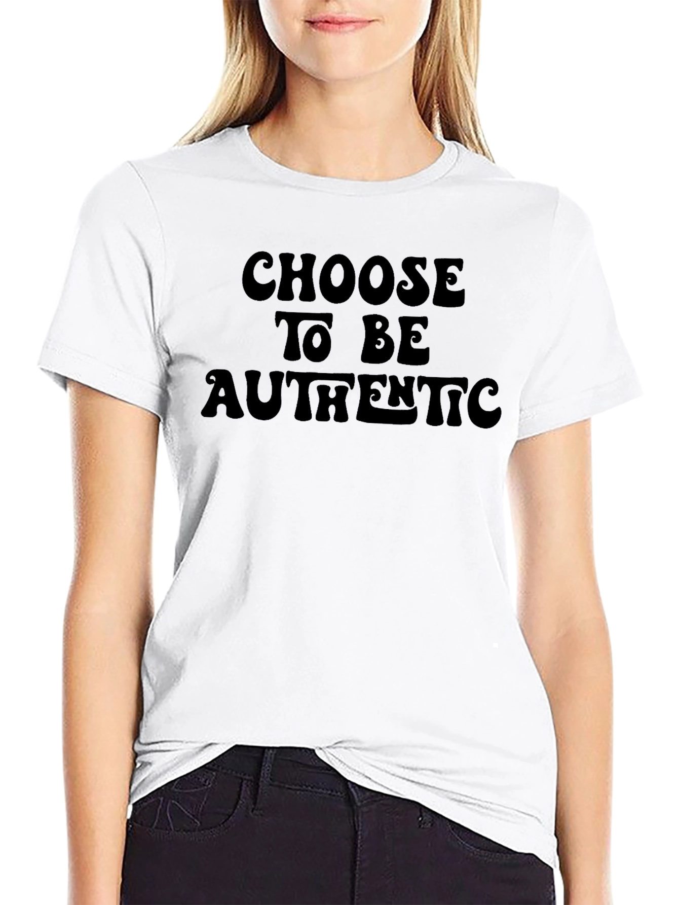 Choose to Be Authentic Black T-Shirt