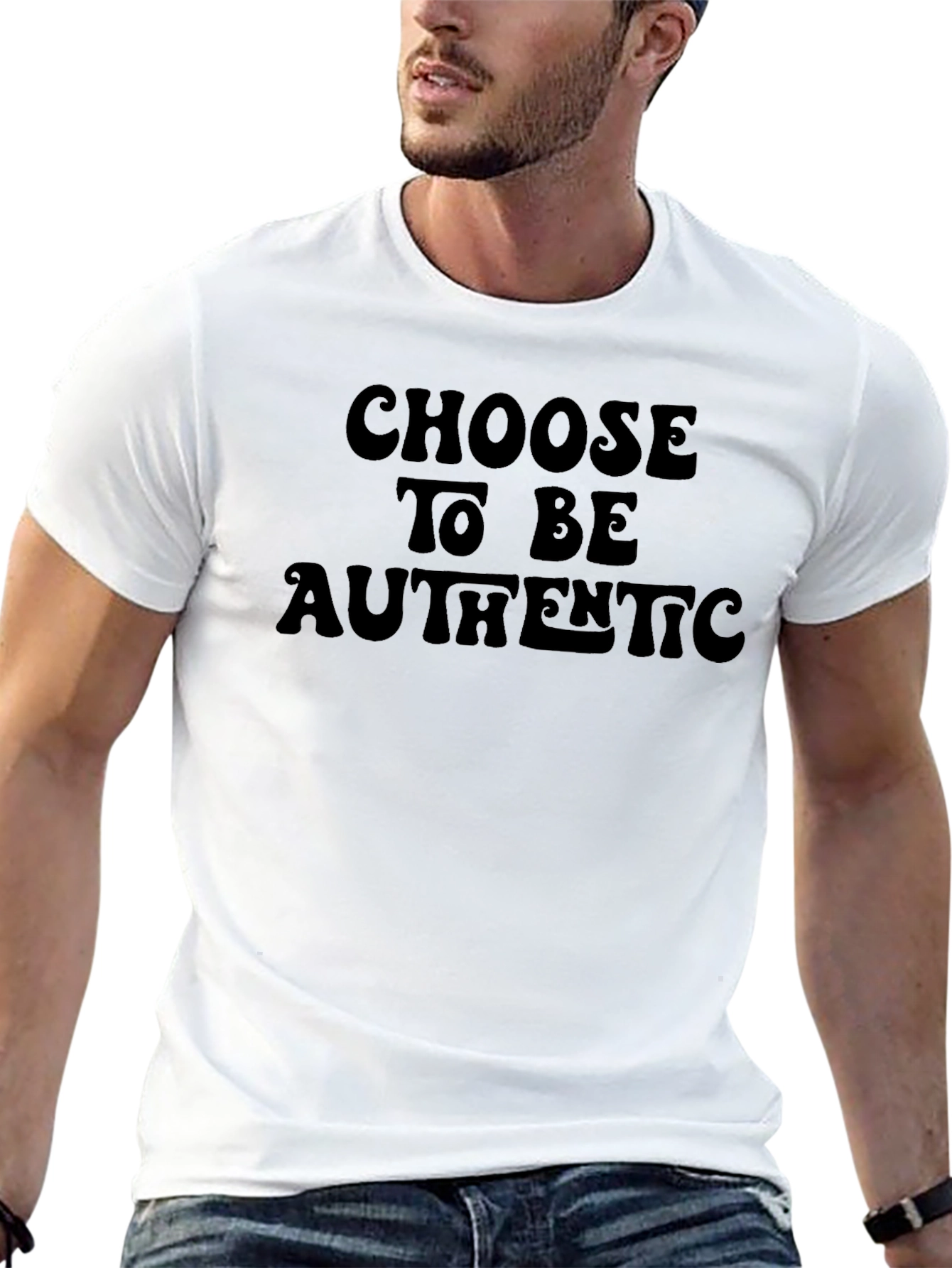 Choose to Be Authentic Black T-Shirt