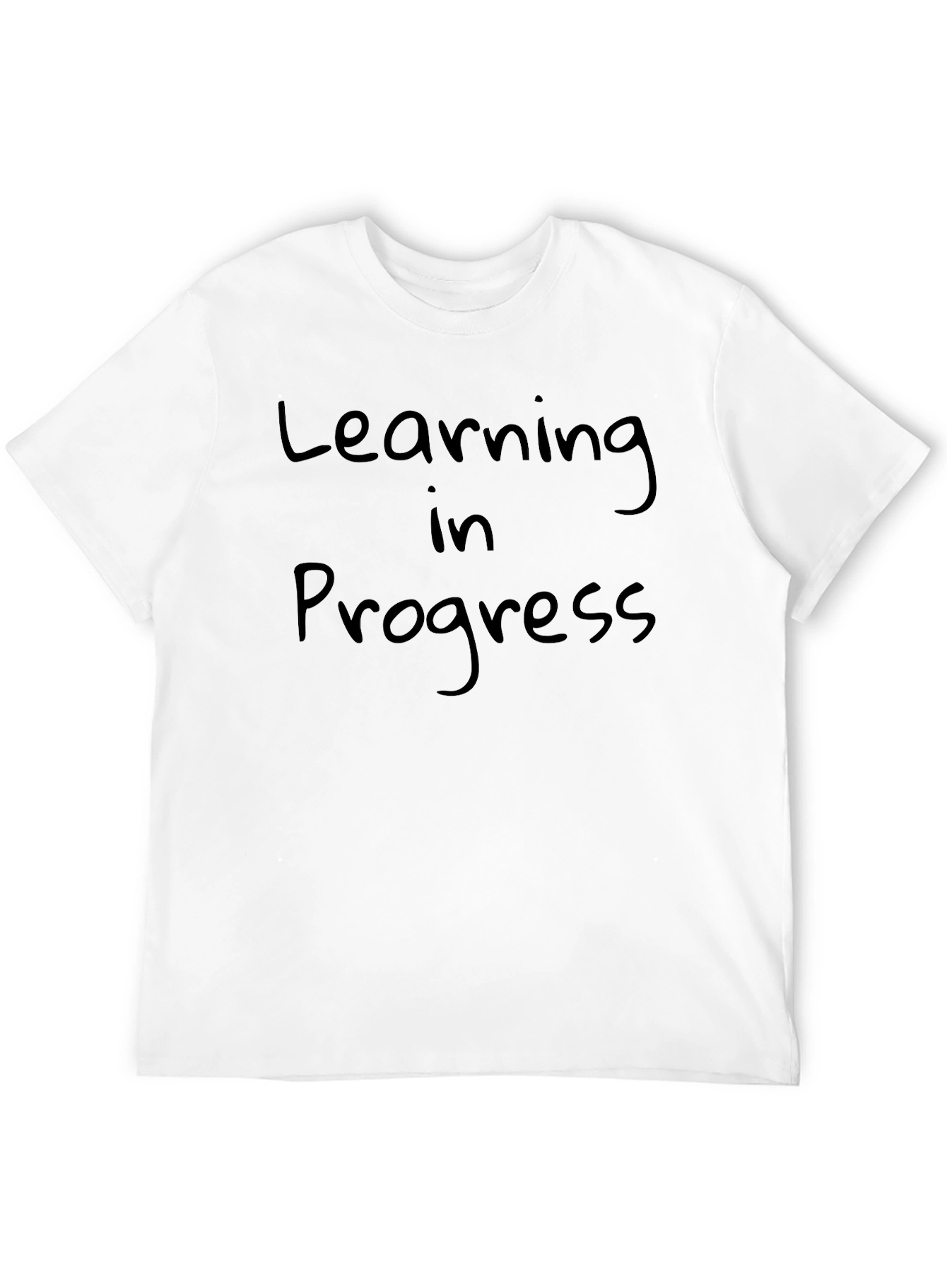 Learning in Progress Black T-Shirt