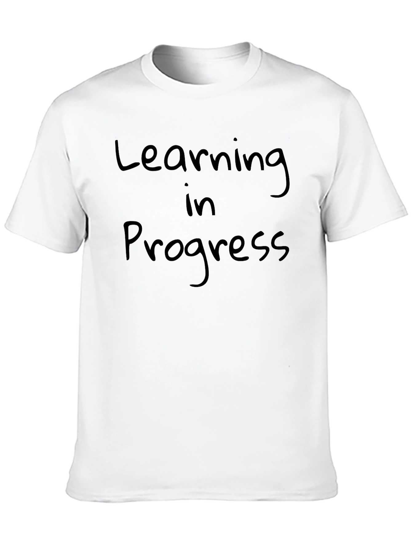 Learning in Progress Black T-Shirt