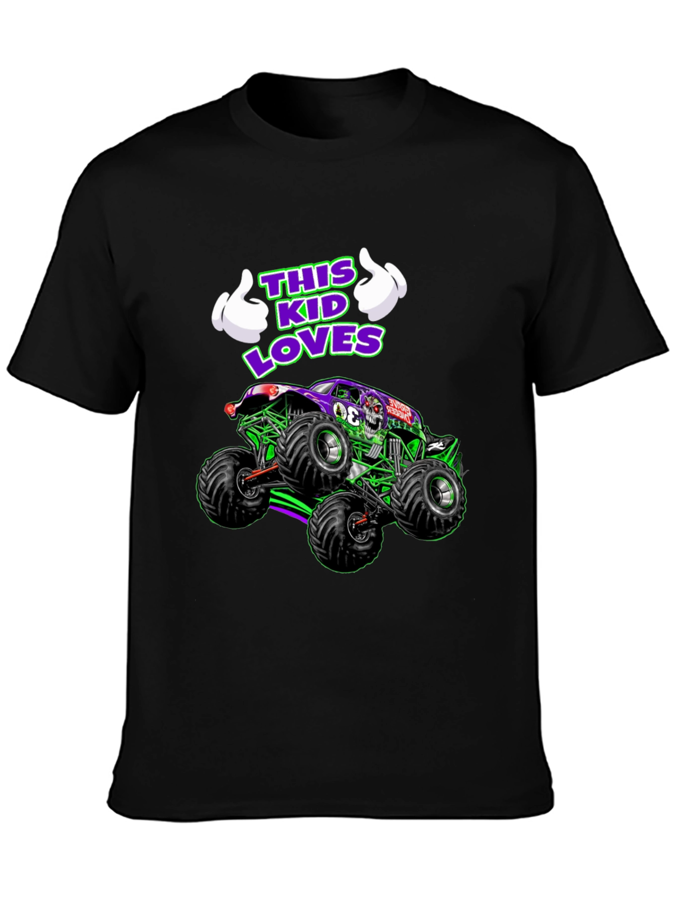 Monster Truck Kids T-Shirt