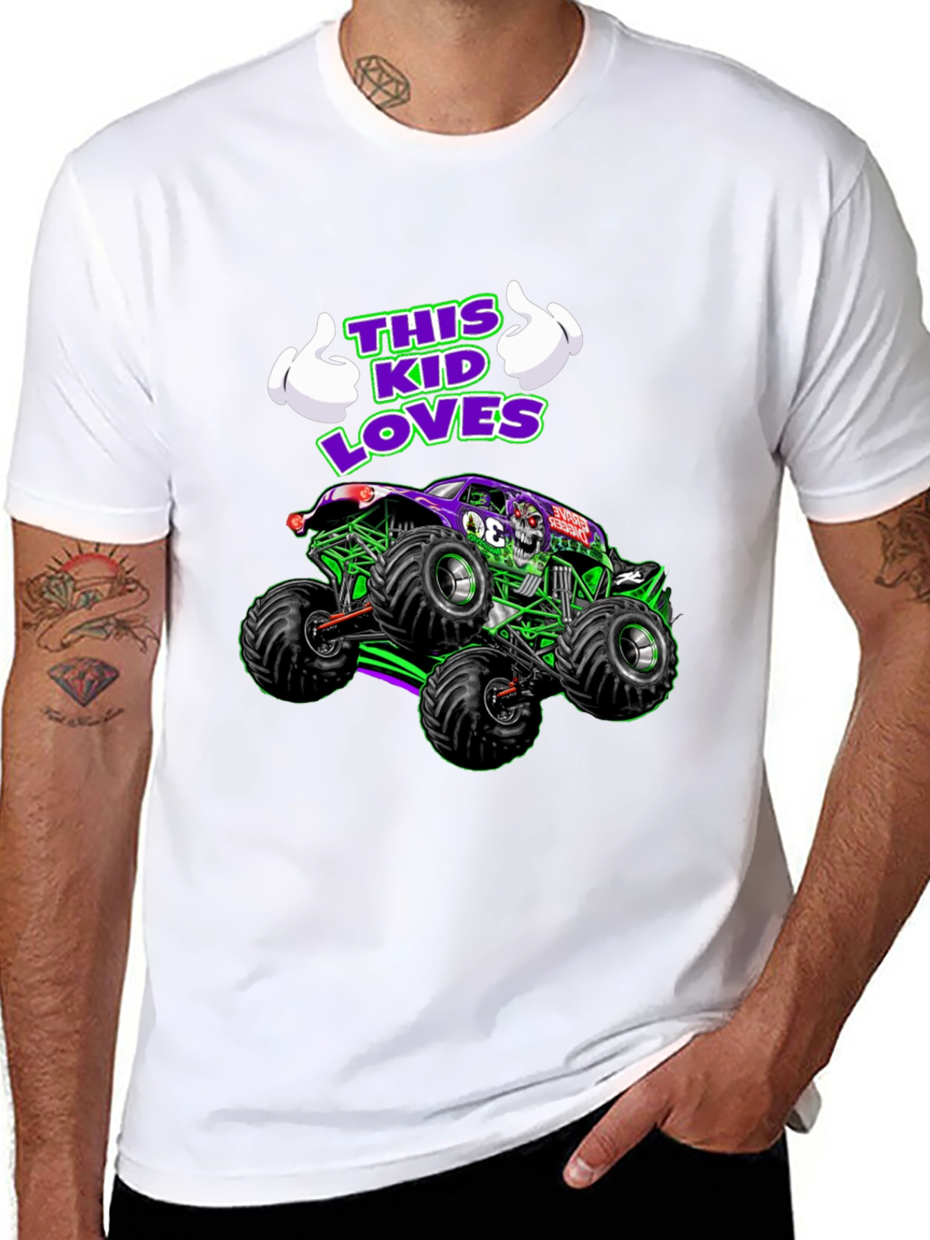 Monster Truck Kids T-Shirt