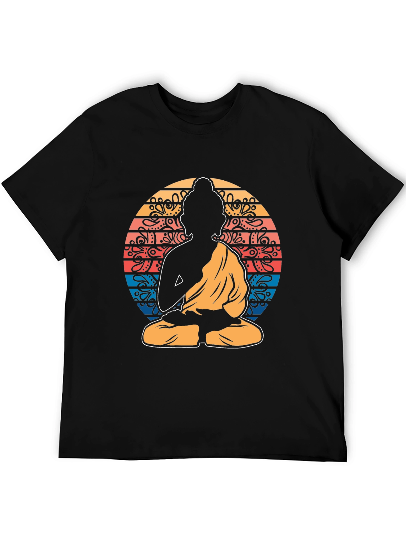 Buddha Mandala Graphic Tee - Spiritual Zen Shirt