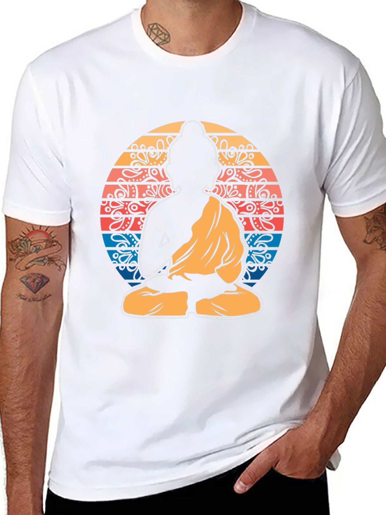 Buddha Mandala Graphic Tee - Spiritual Zen Shirt