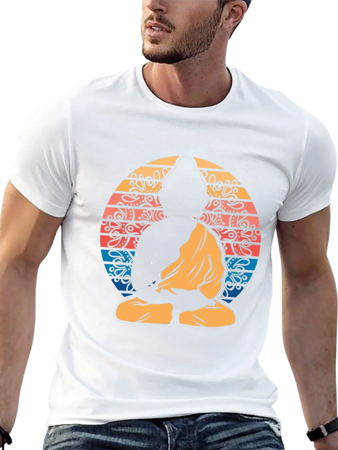 Buddha Mandala Graphic Tee - Spiritual Zen Shirt