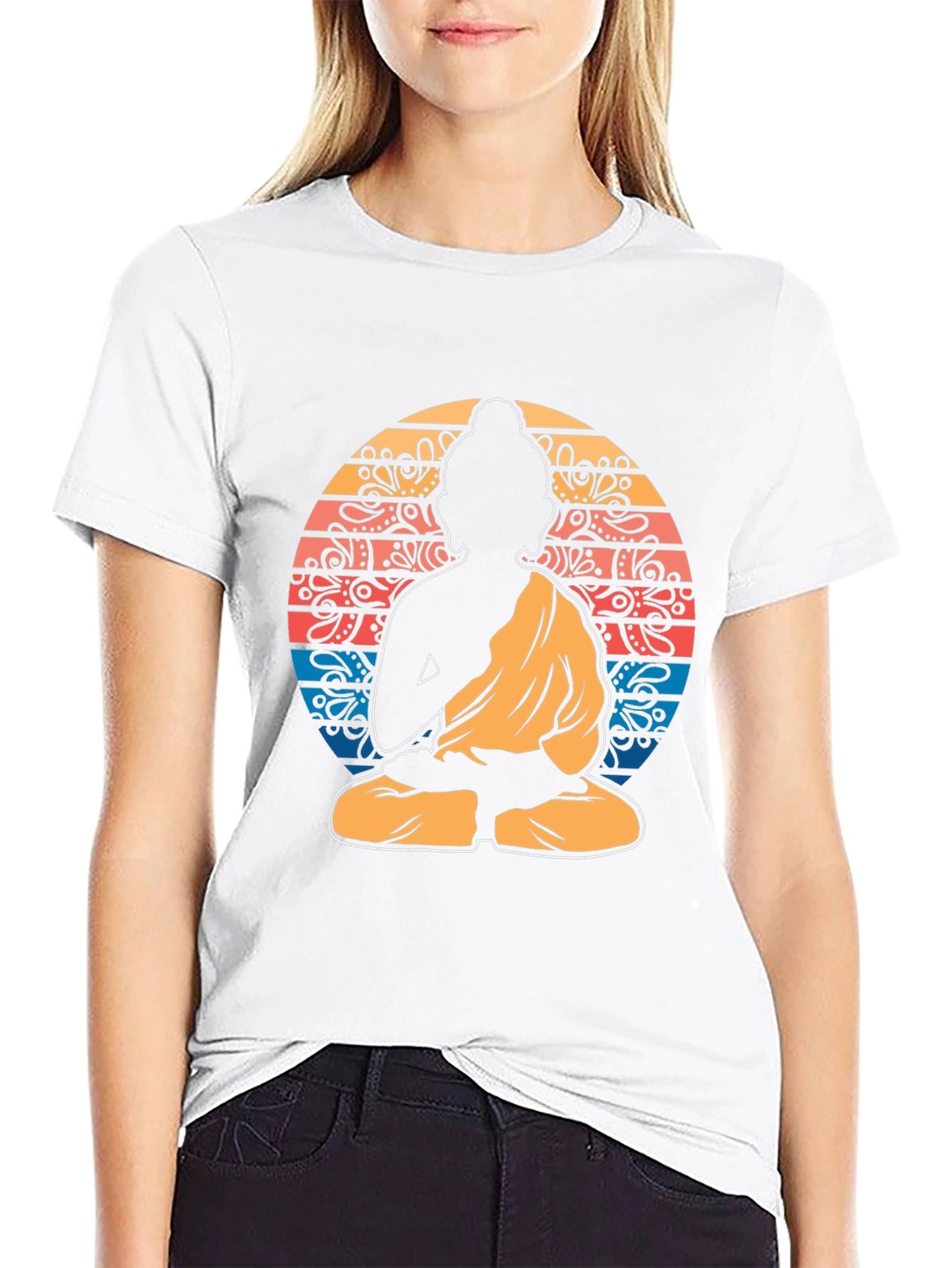 Buddha Mandala Graphic Tee - Spiritual Zen Shirt